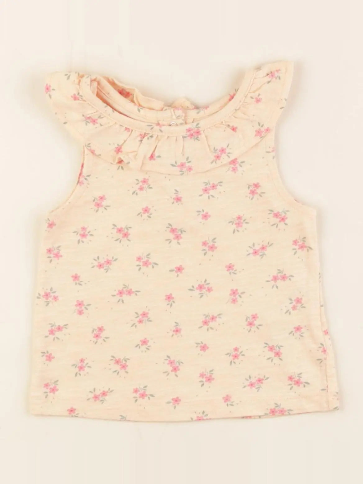 Vertbaudet - tee-shirt orange - 6 mois