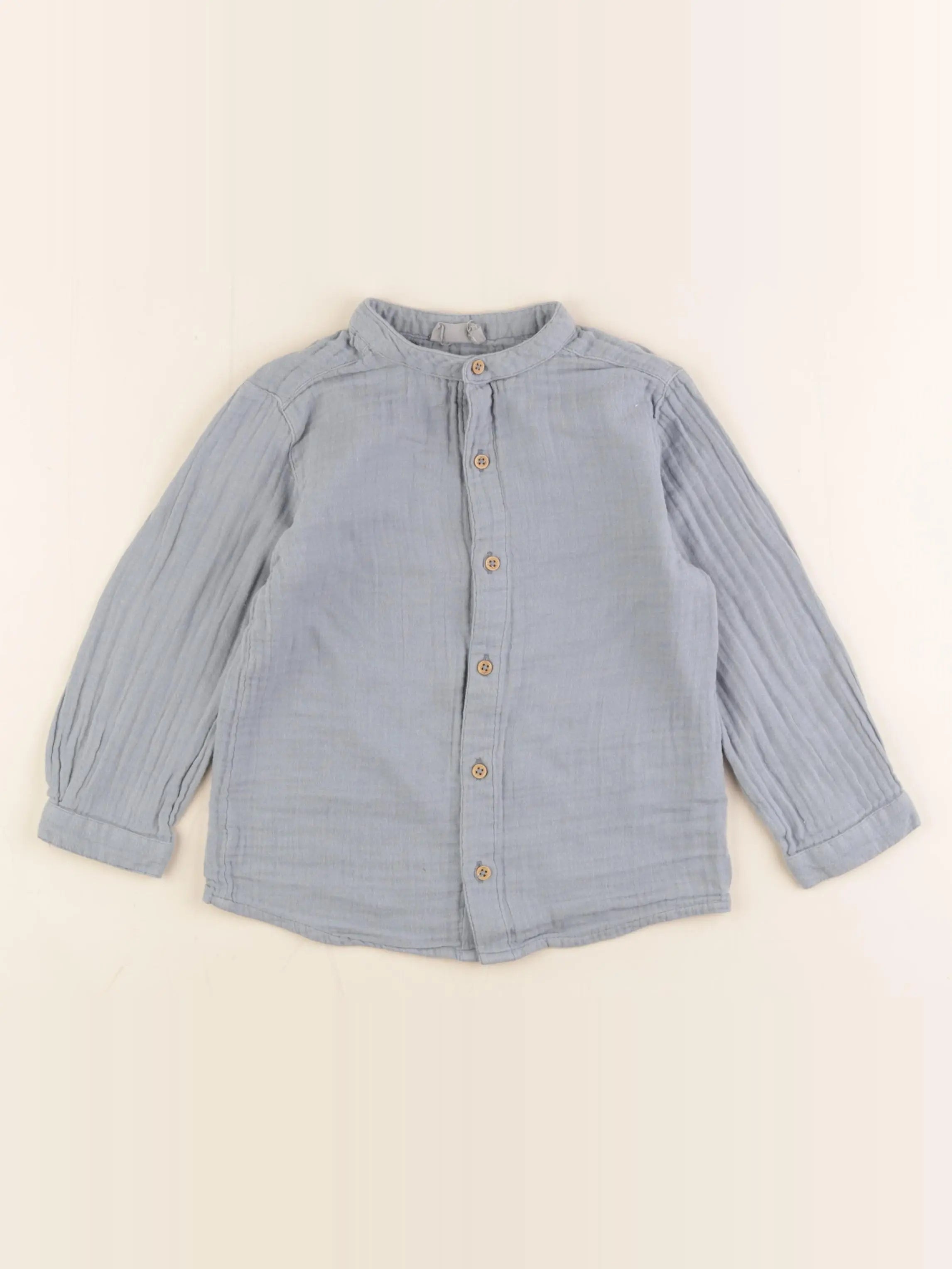 Boutchou - chemise bleu - 36 mois