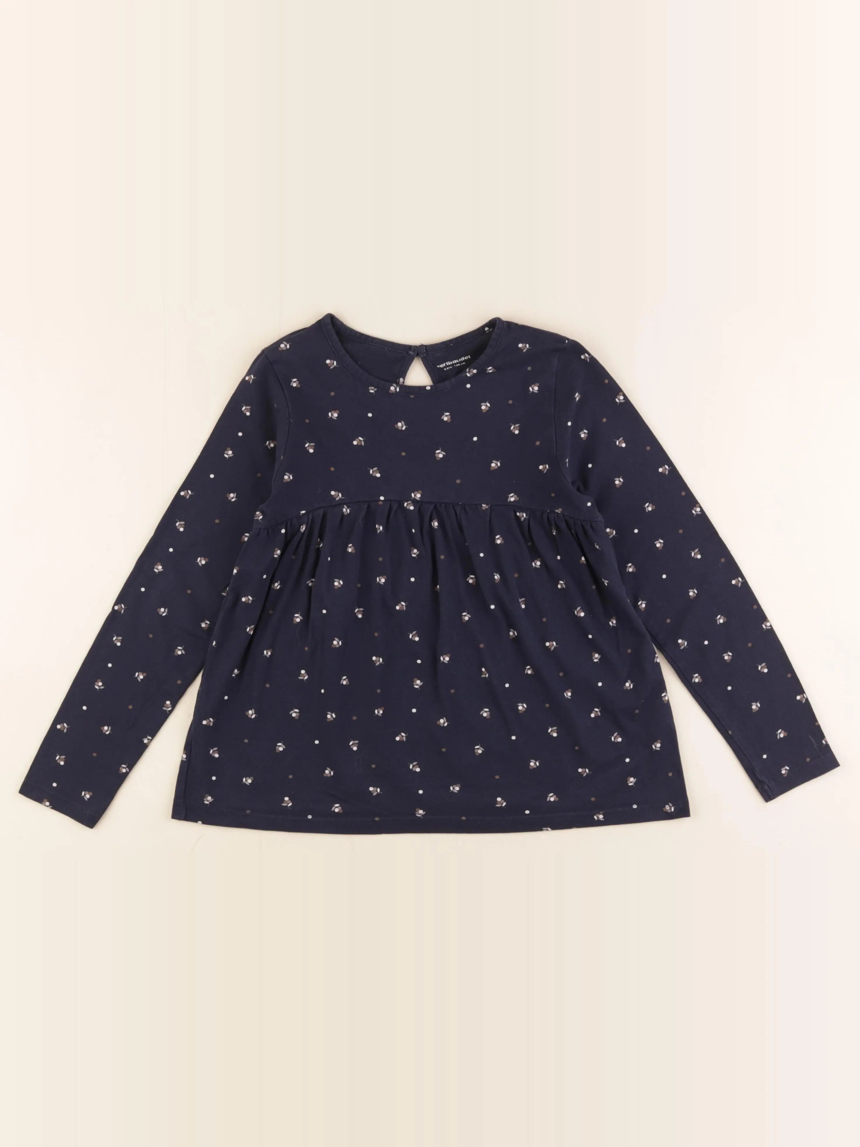 Vertbaudet - tee-shirt bleu - 8 ans