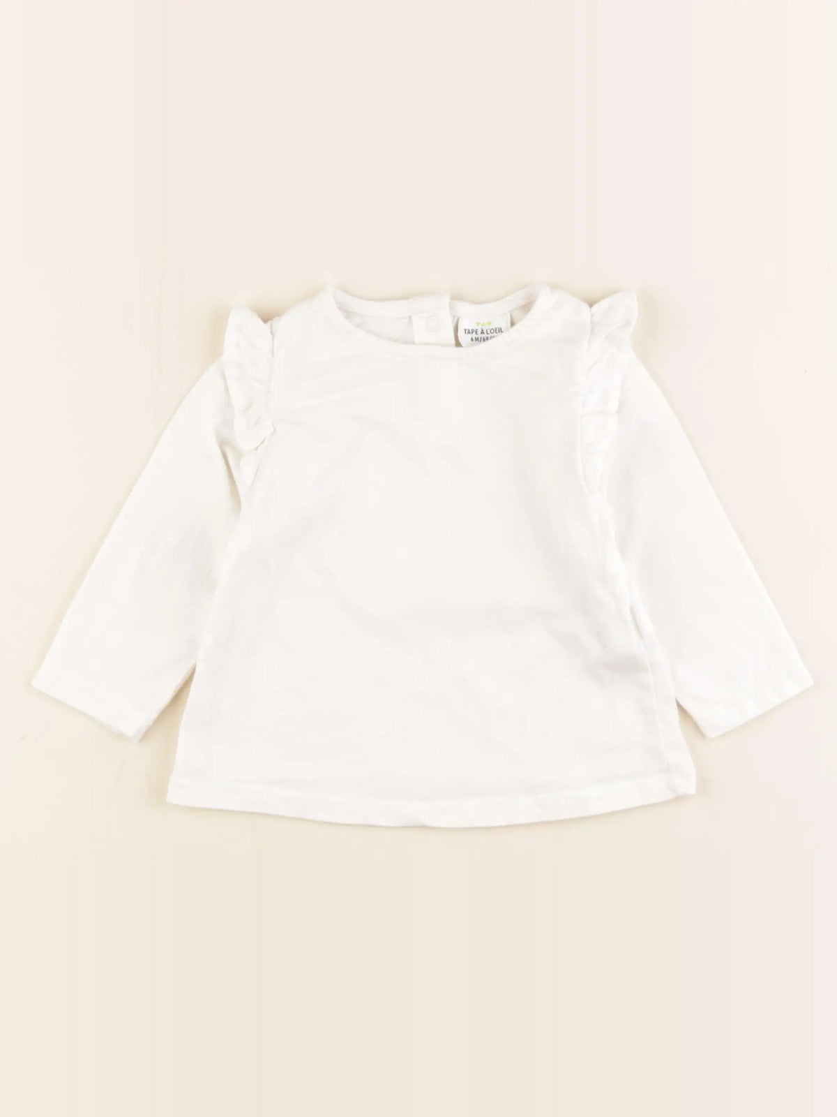 Tape à l'oeil - tee-shirt blanc - 6 mois