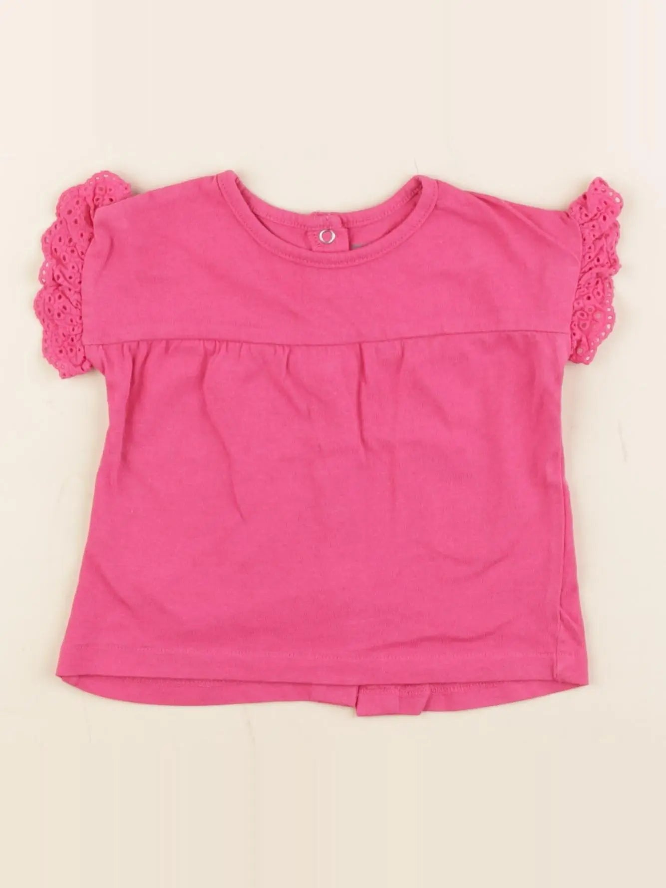 Vertbaudet - tee-shirt rose - 6 mois