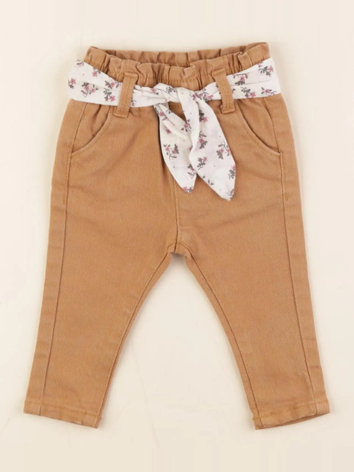 Vertbaudet - pantalon jaune - 3 mois