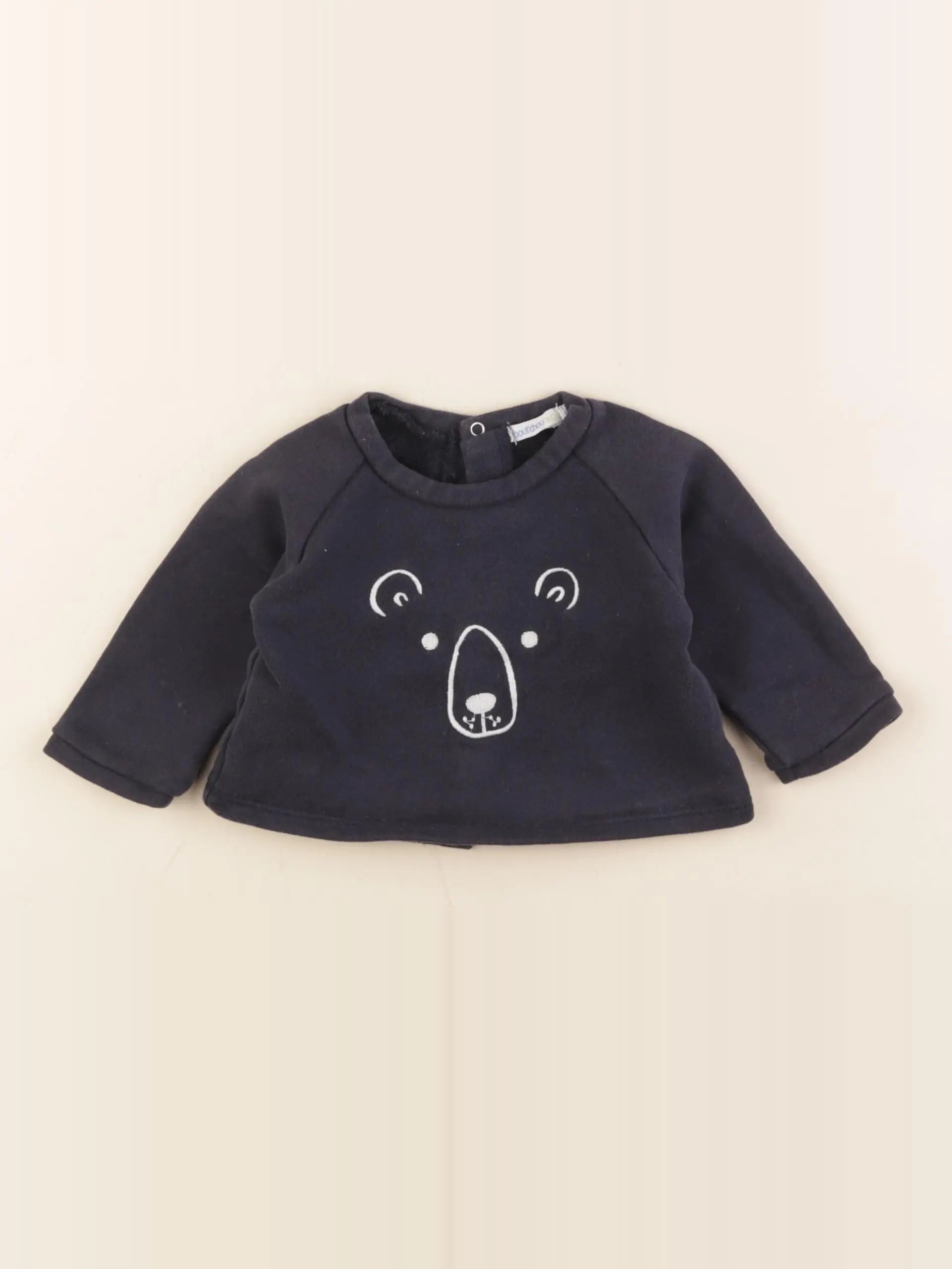Boutchou - sweat bleu - 6 mois