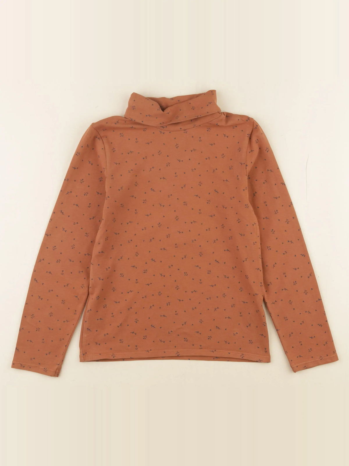 Vertbaudet - sous-pull marron - 8 ans