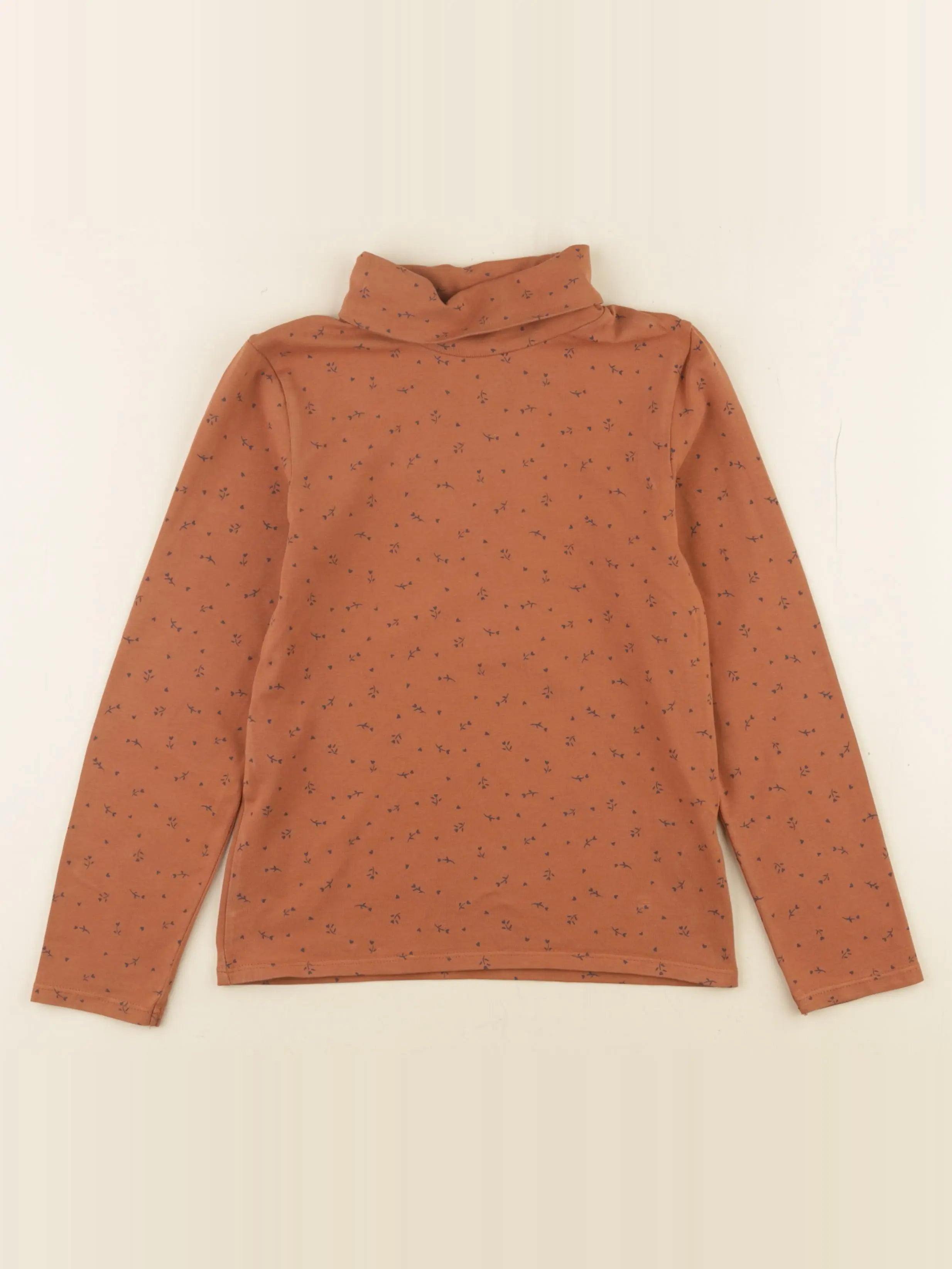 Vertbaudet - sous-pull marron - 8 ans