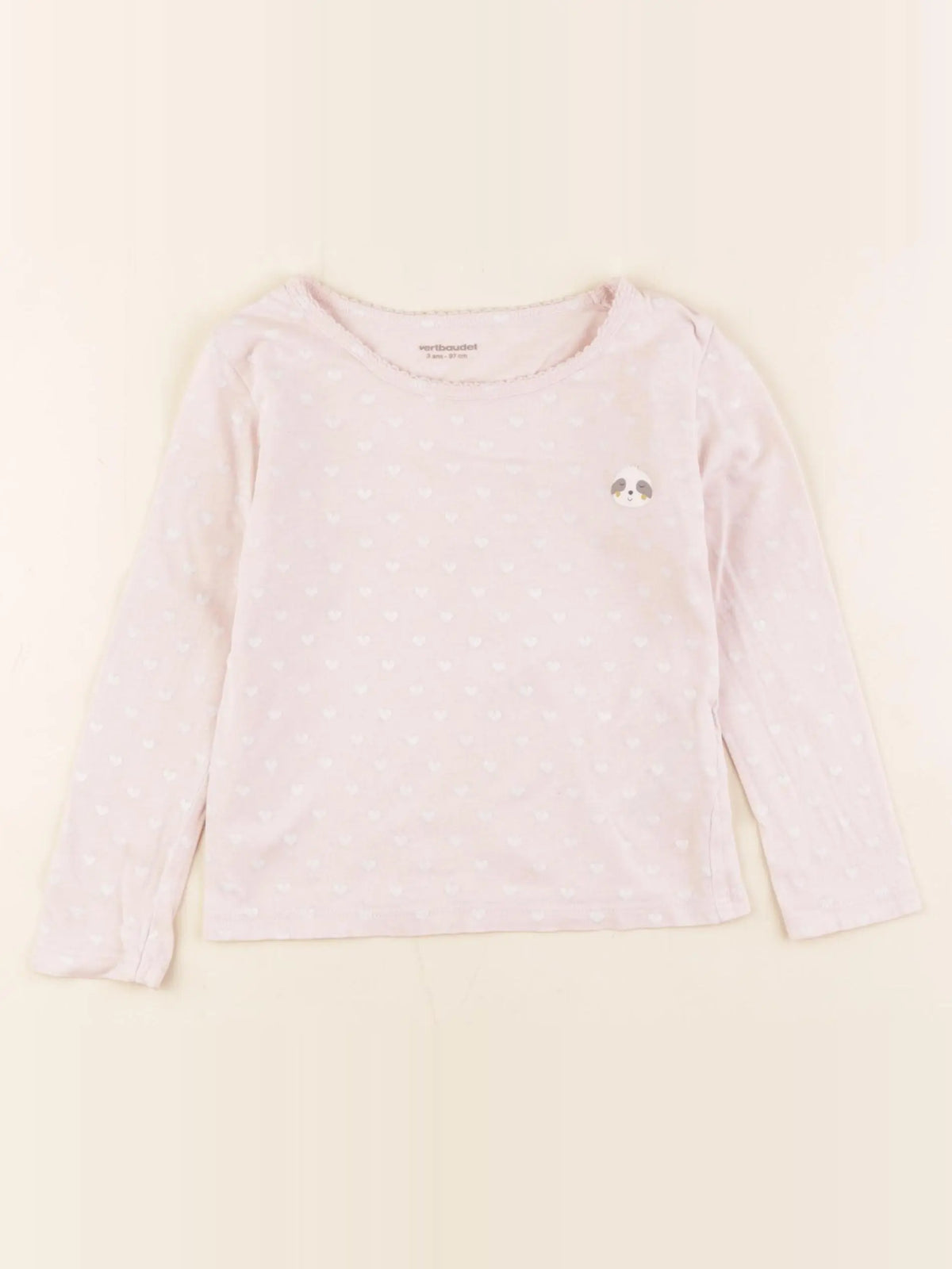 Vertbaudet - maillot de corps rose - 3 ans