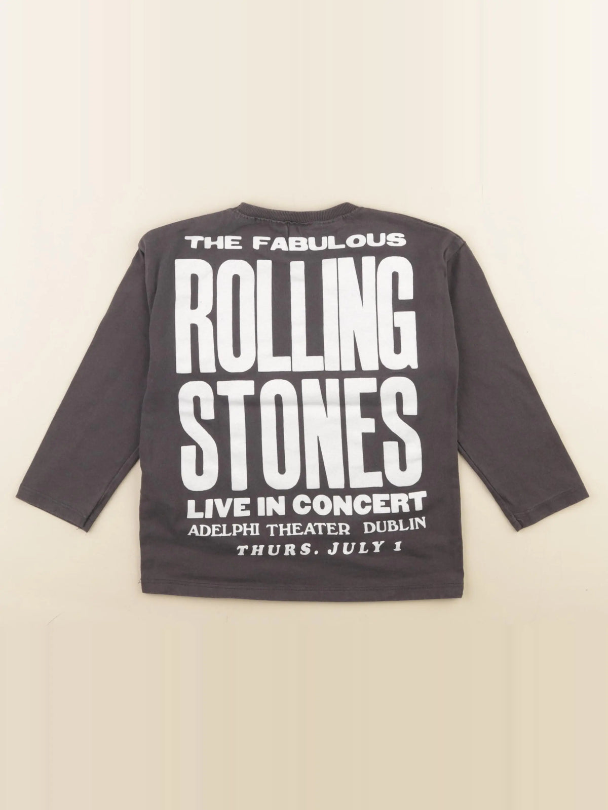 Zara - tee-shirt imprimé au dos gris - 5 ans