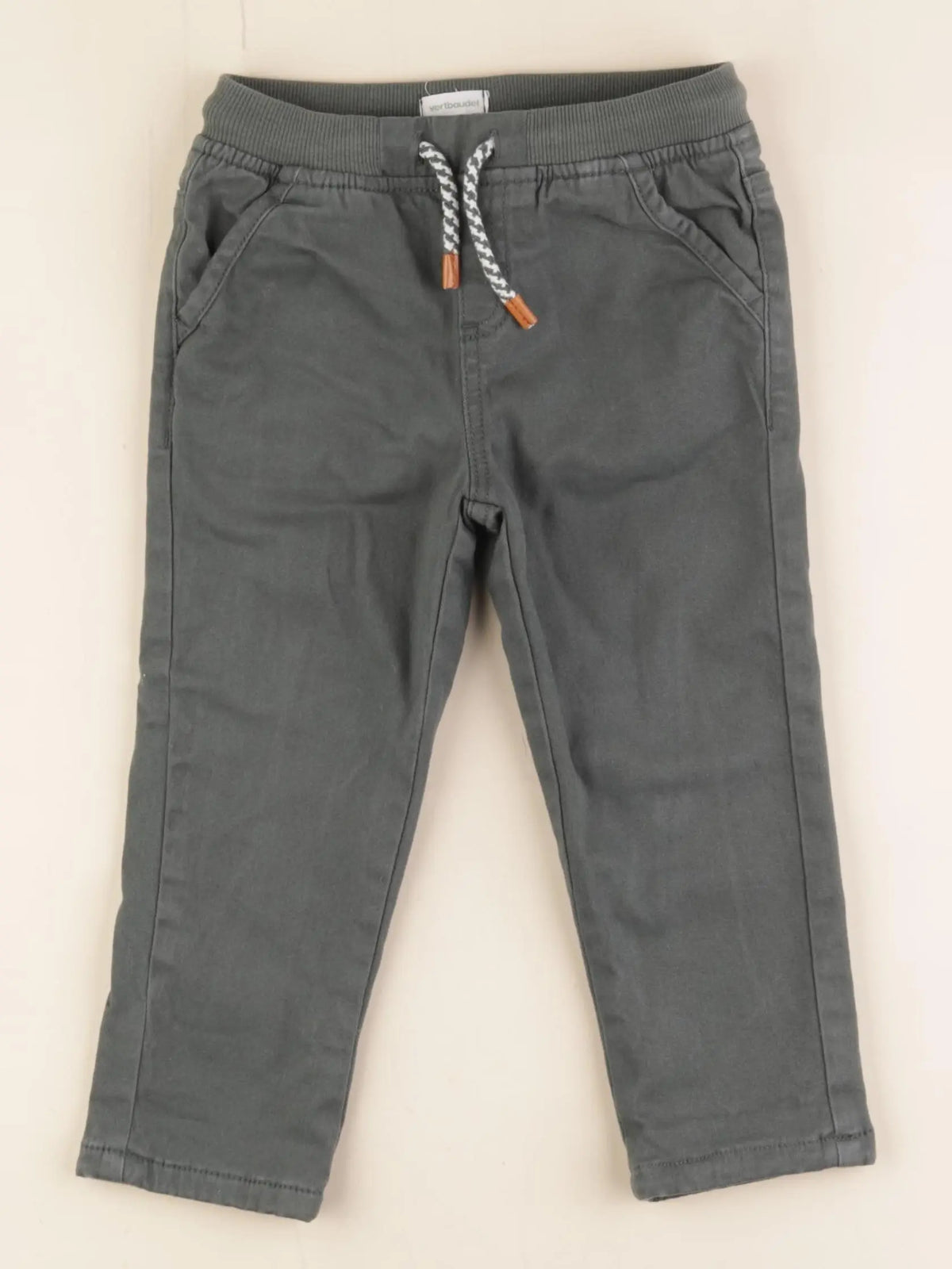 Vertbaudet - pantalon vert - 36 mois