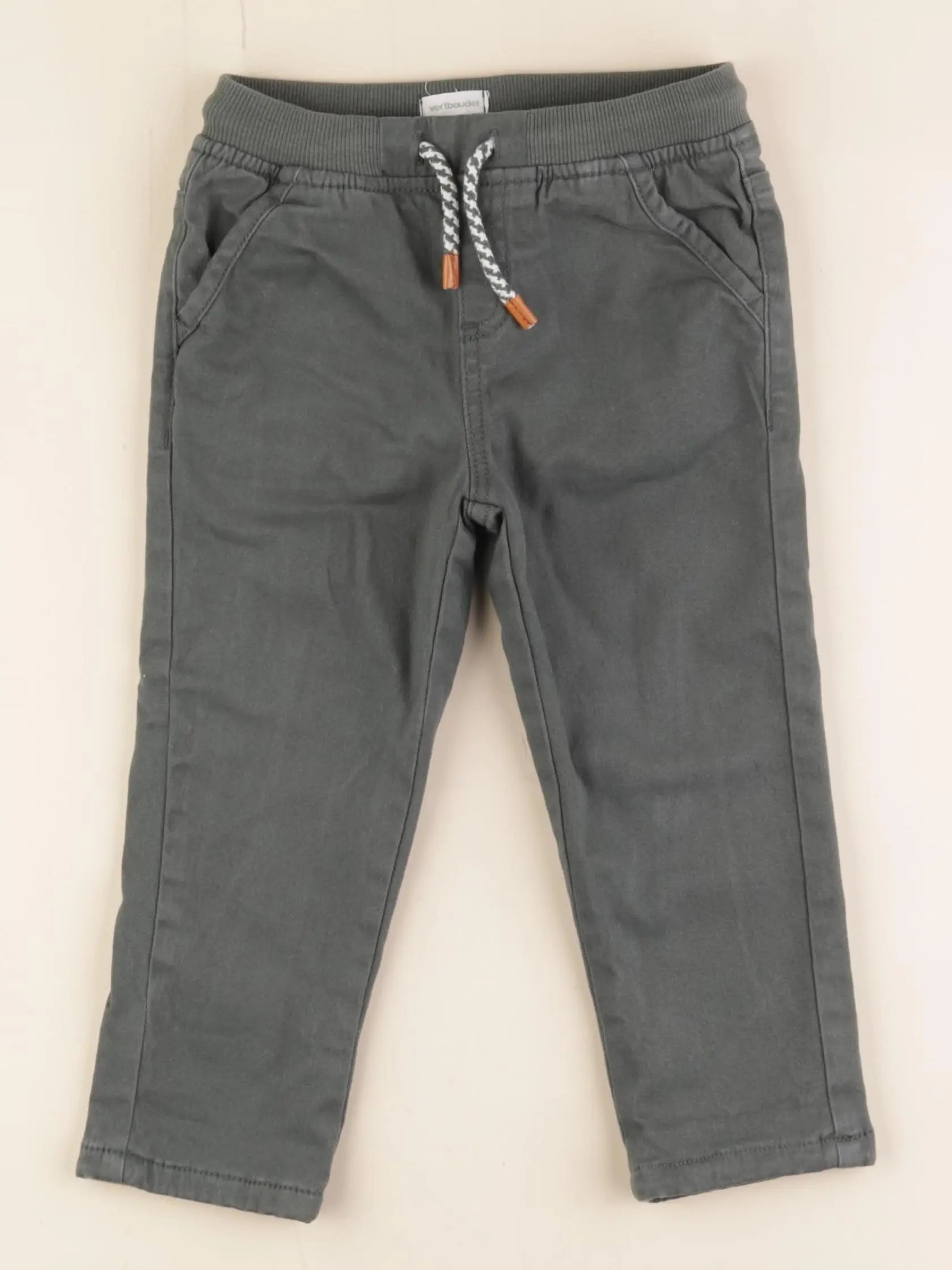 Vertbaudet - pantalon vert - 36 mois