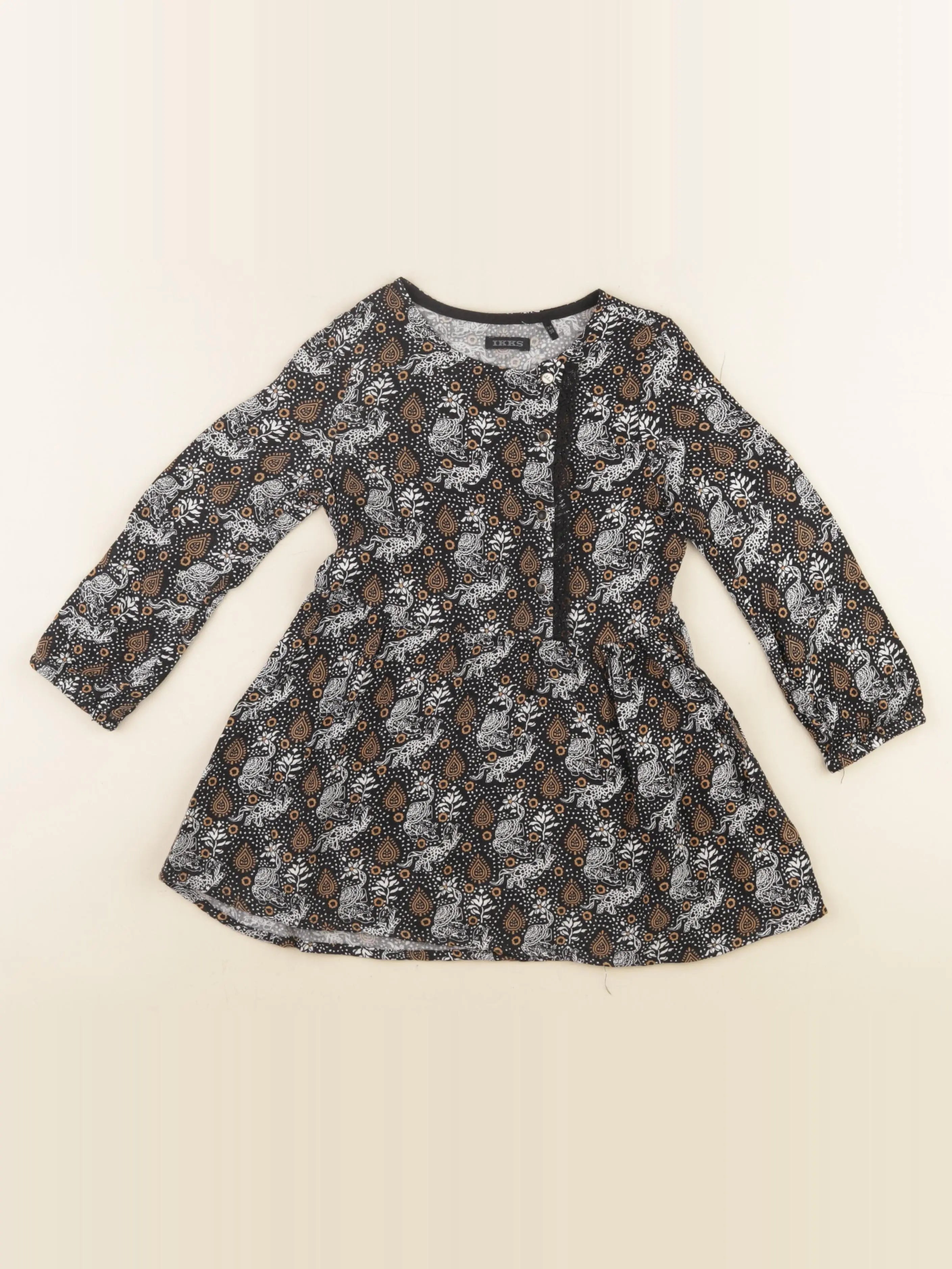 IKKS - robe noir - 3 ans