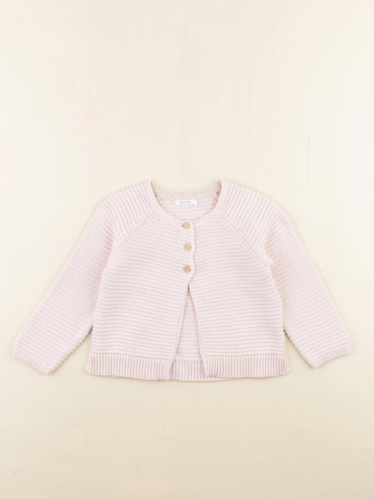 Boutchou - gilet rose - 12 mois