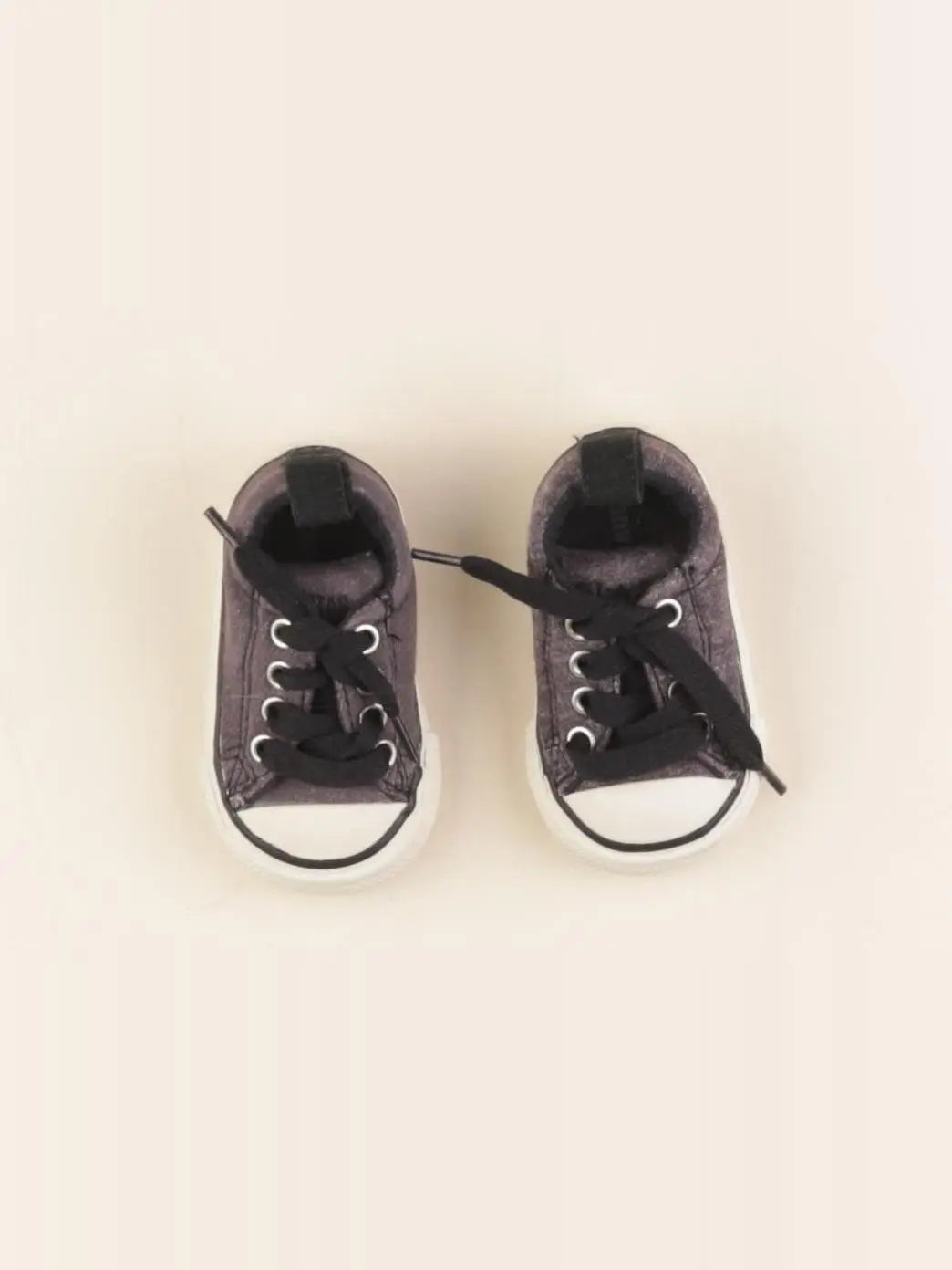 Converse - tennis à scratch/ lacets gris - pointure 18