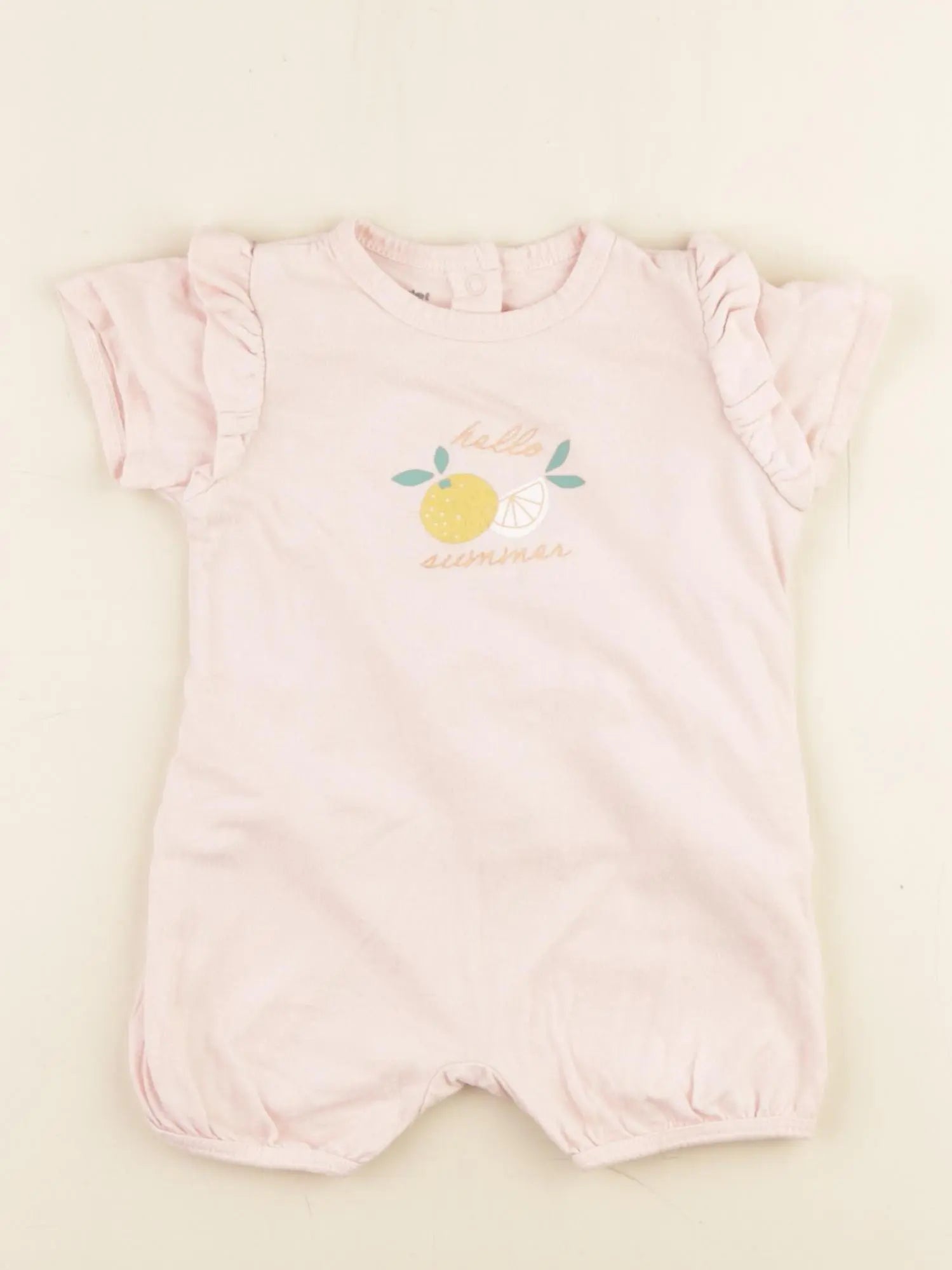 Vertbaudet - pyjama coton rose - 6 mois