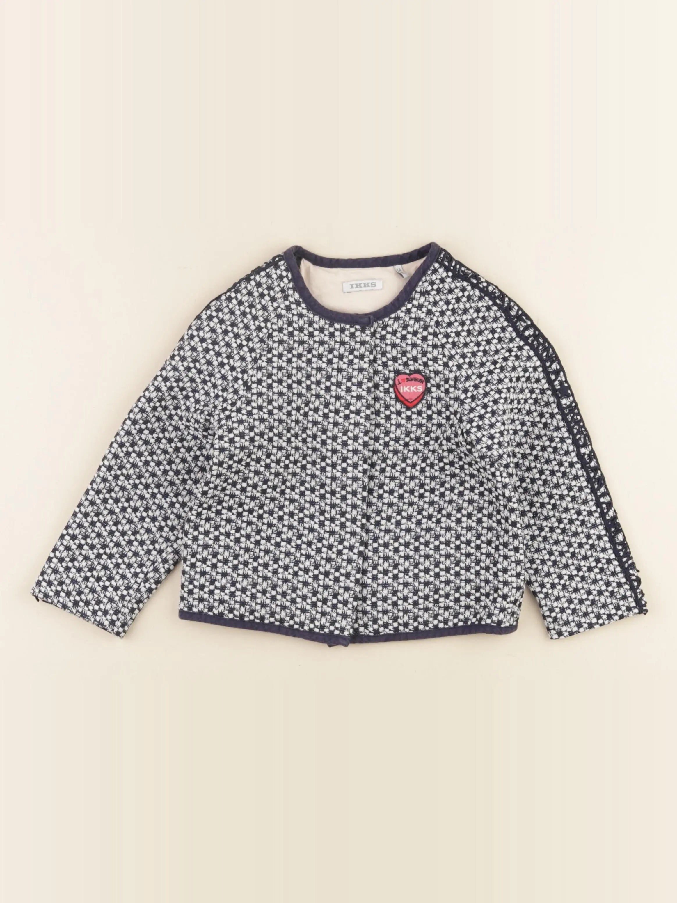 IKKS - veste bleu, argent - 2 ans