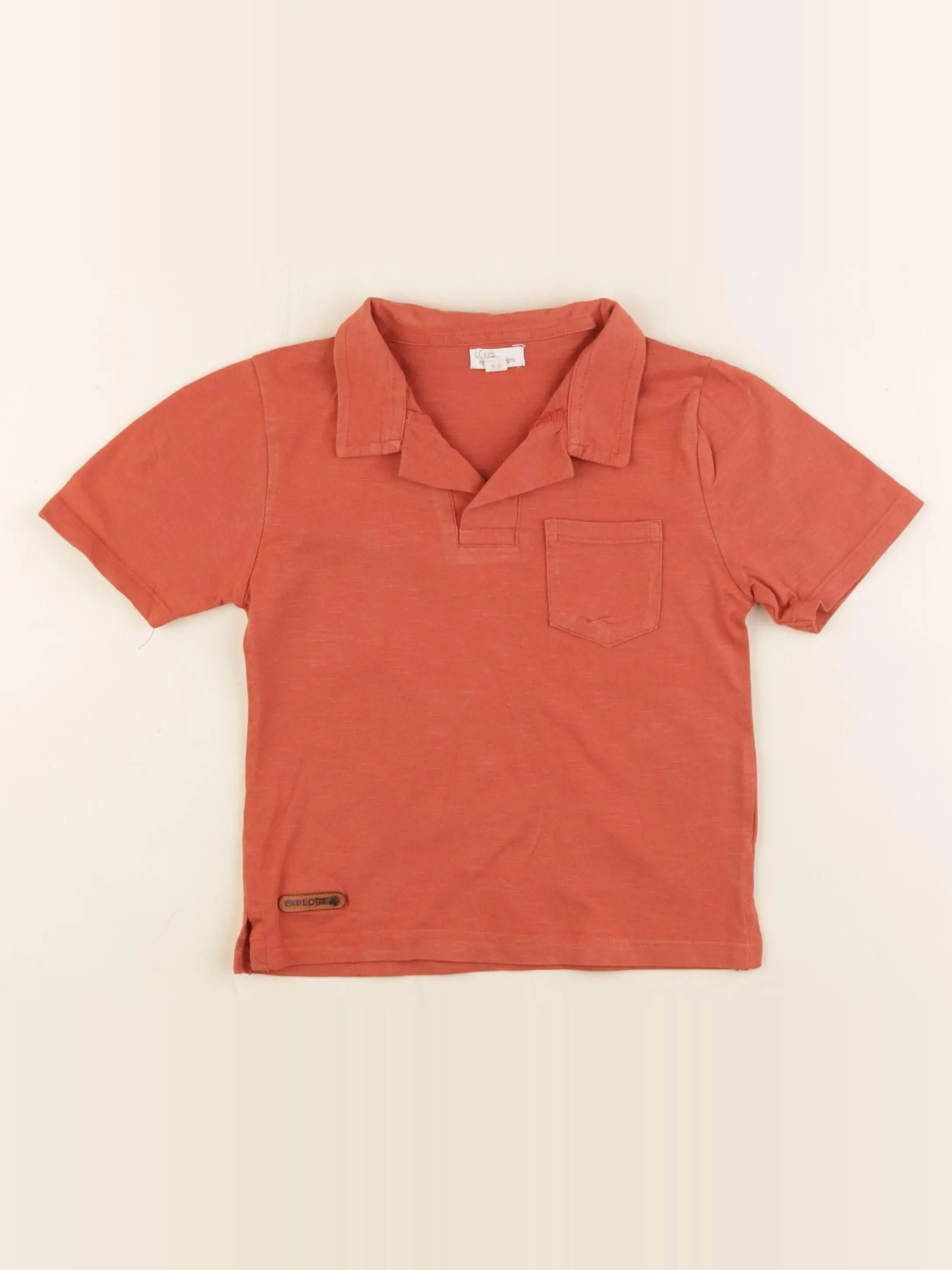Little Cigogne - polo marron - 3 ans