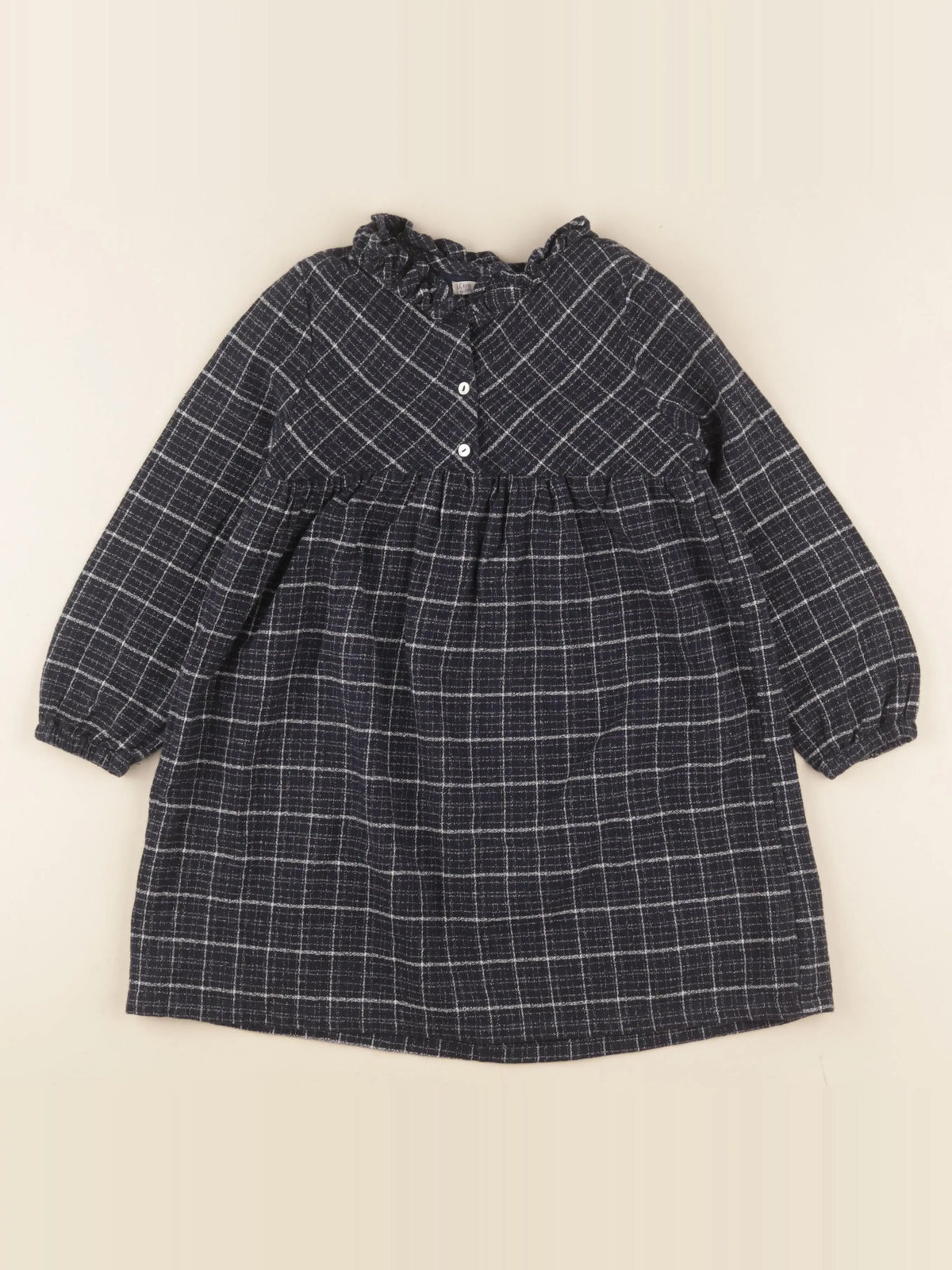 Little Cigogne - robe bleu - 6 ans