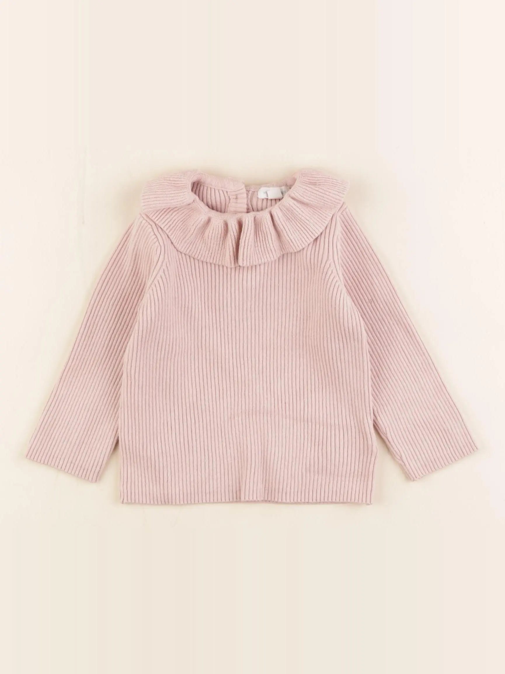 Vertbaudet - pull rose - 9 mois