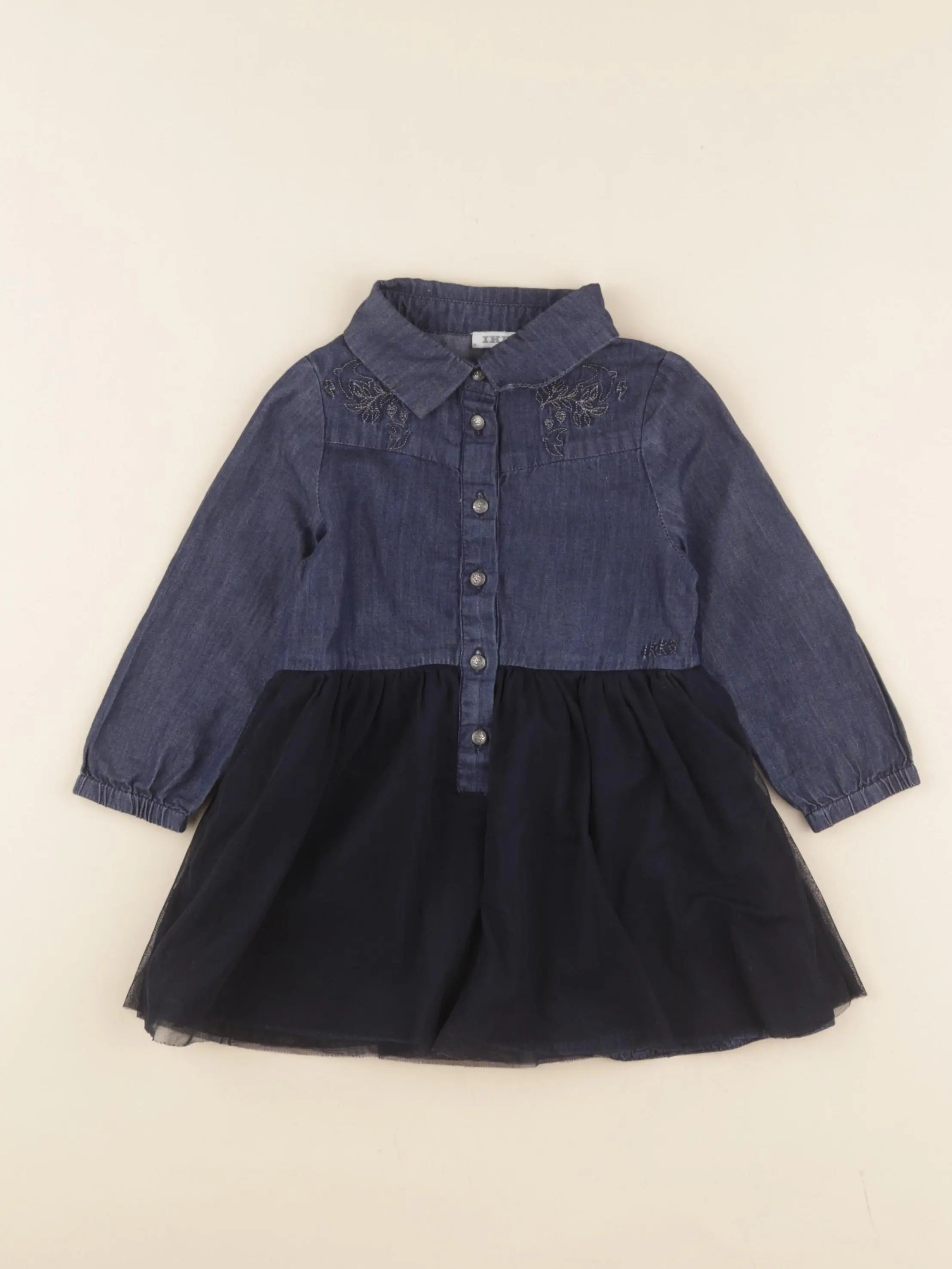 IKKS - robe bleu - 18 mois