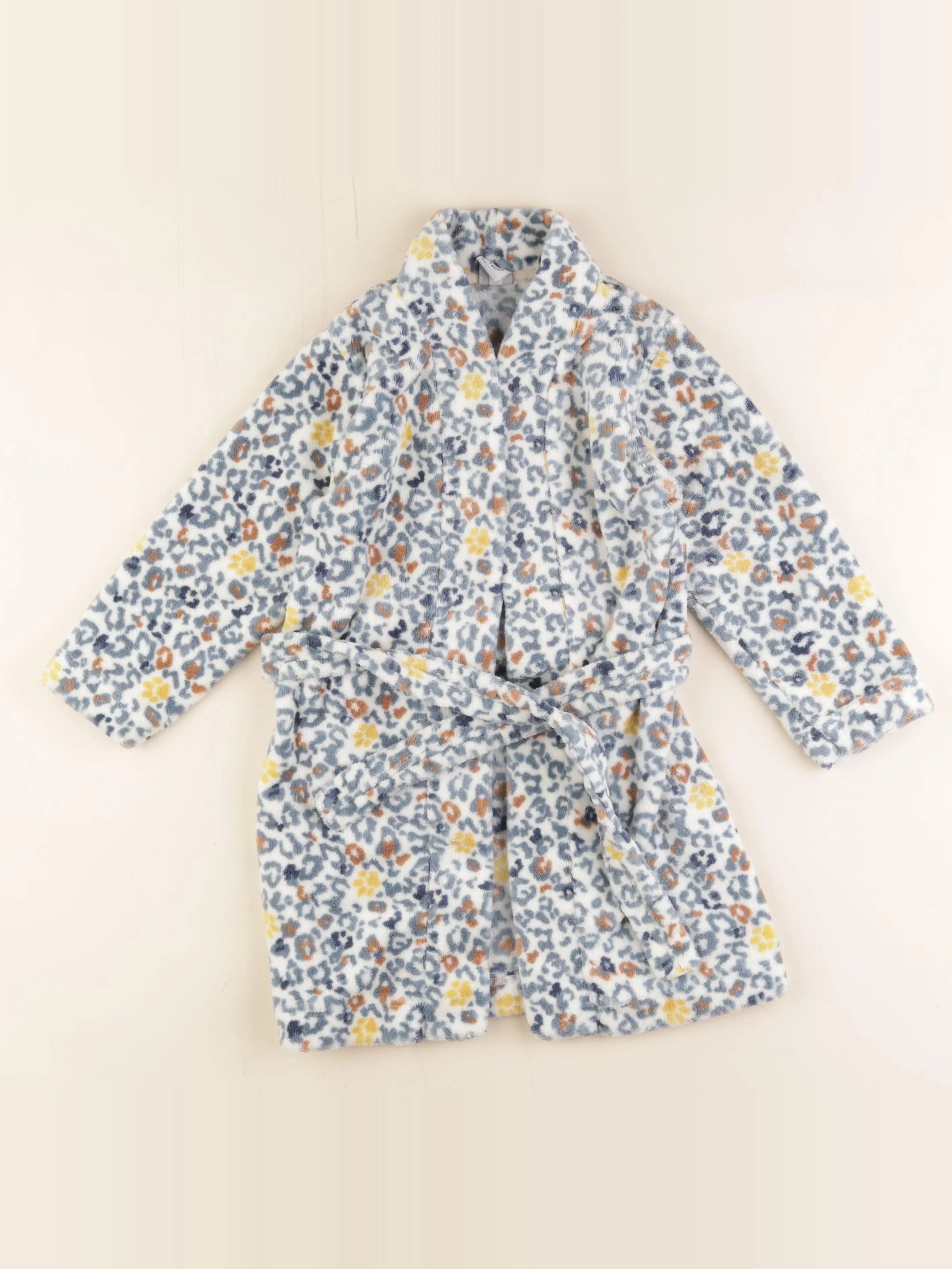 Petit Bateau - robe de chambre bleu - 4/5 ans