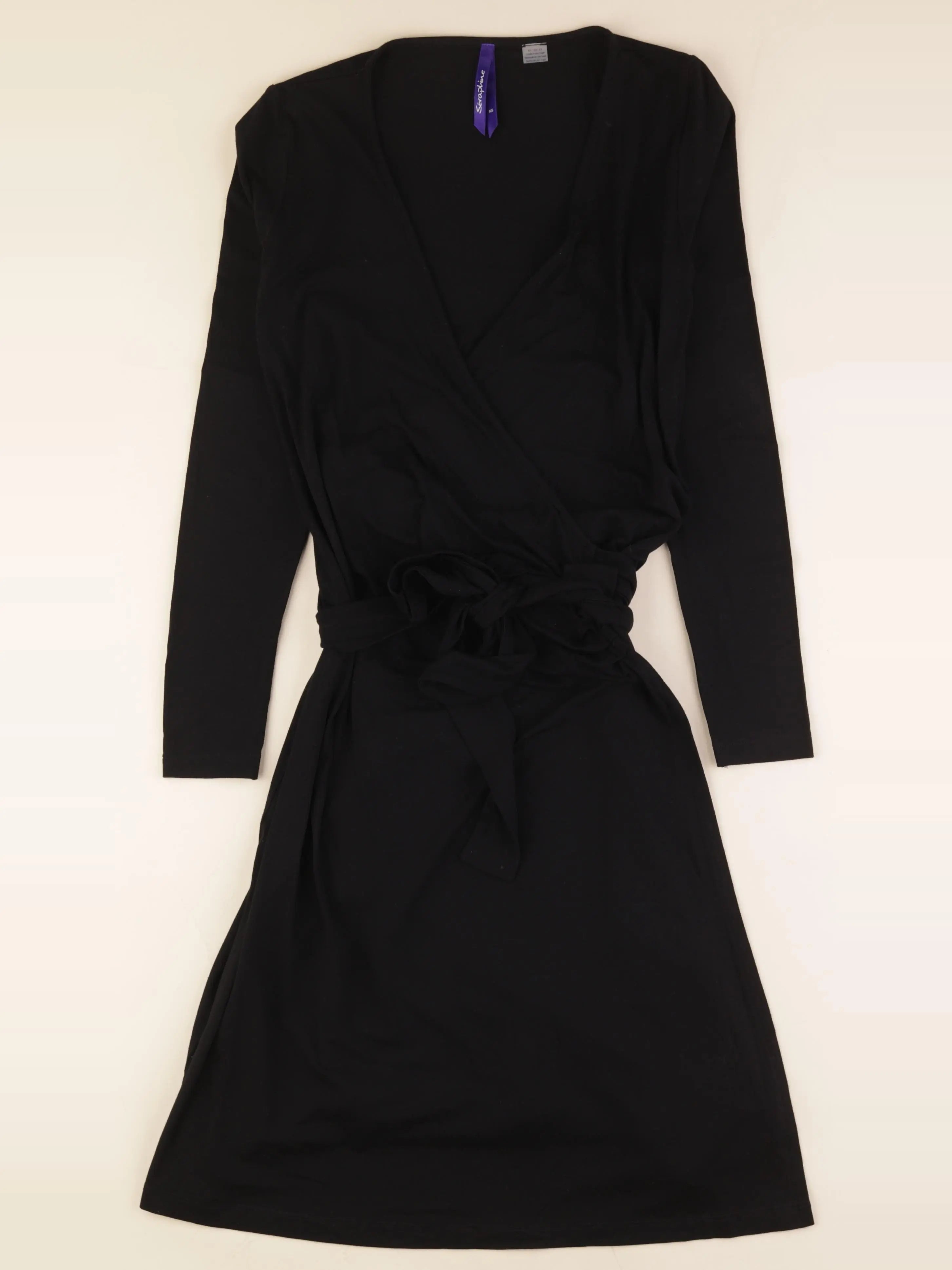 Seraphine - robe grossesse, allaitement noir - xs