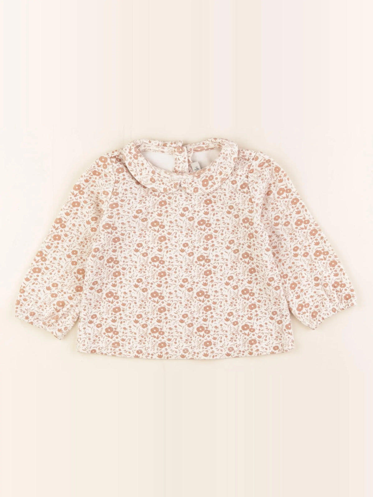 Natalys - tee-shirt blanc, marron - 24 mois