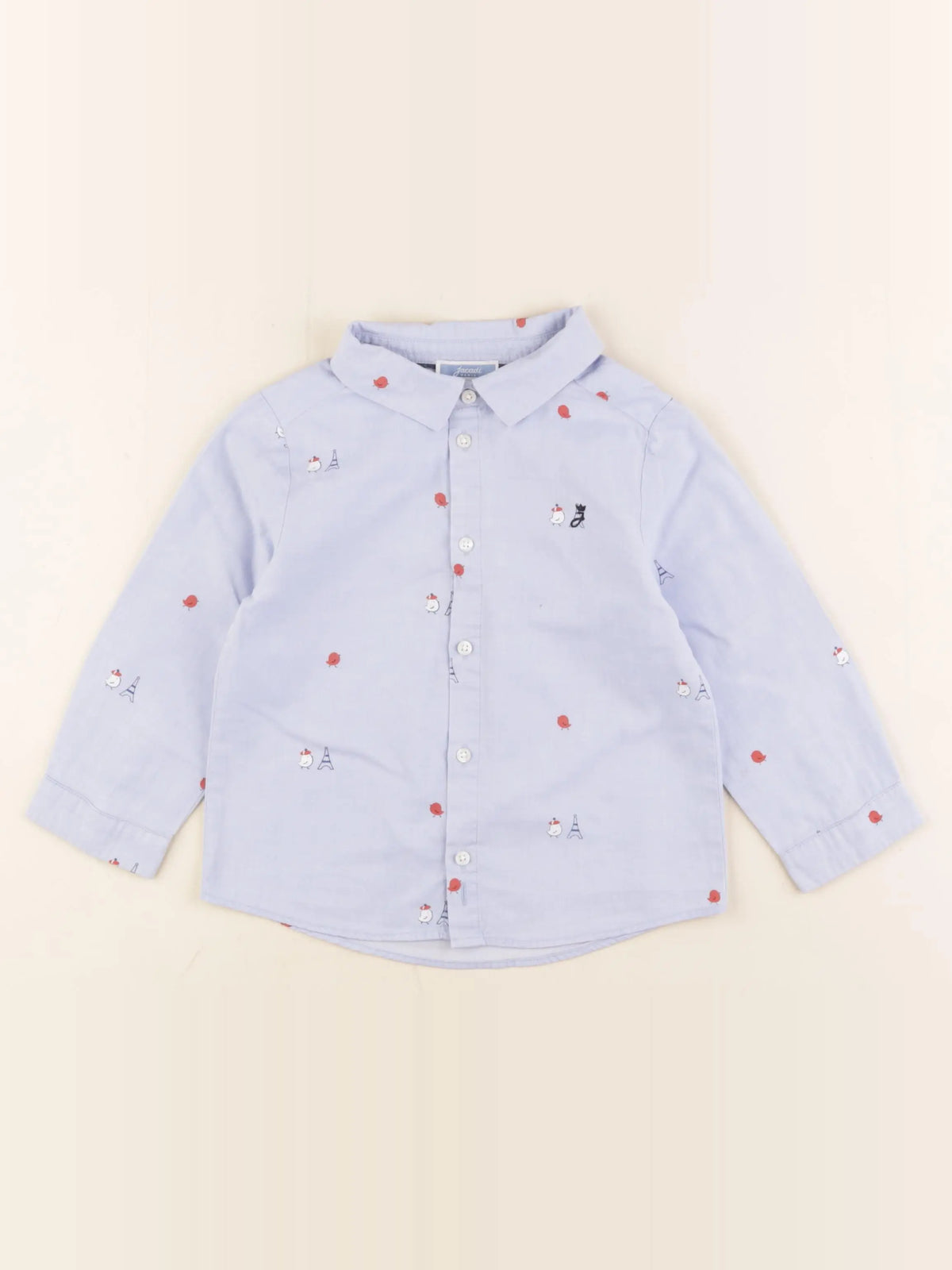 Jacadi - chemise bleu - 36 mois