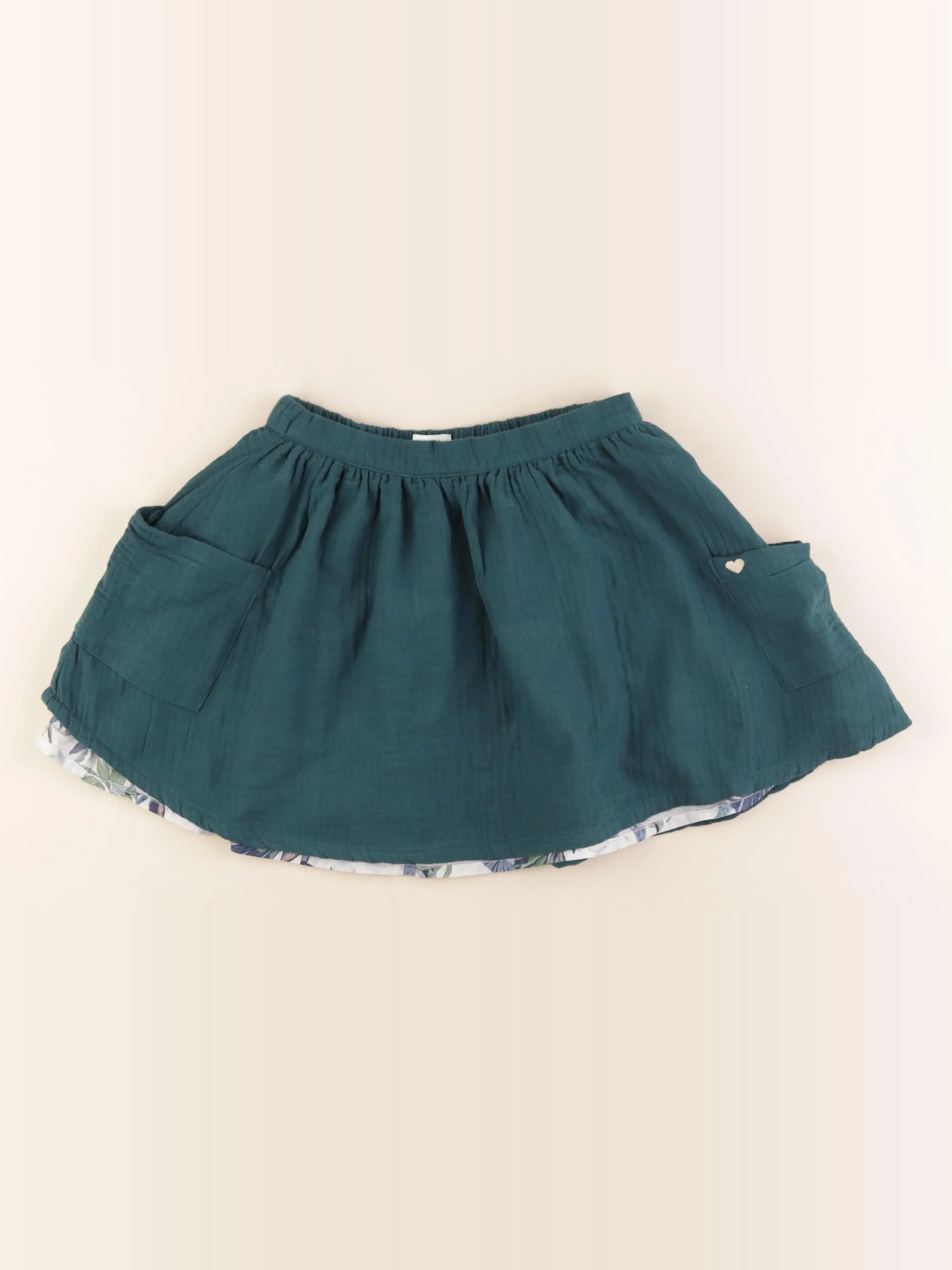 Vertbaudet - jupe vert - 9 ans