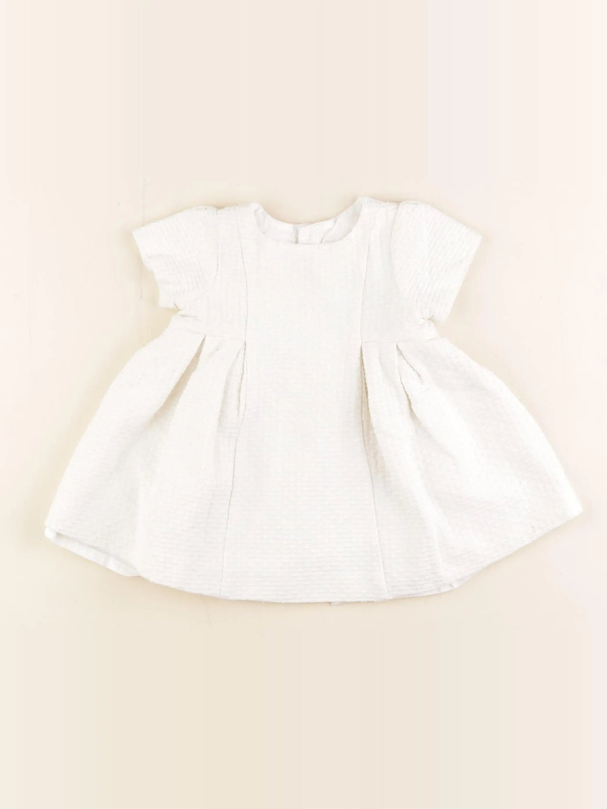 Jacadi - robe blanc, or - 6 mois