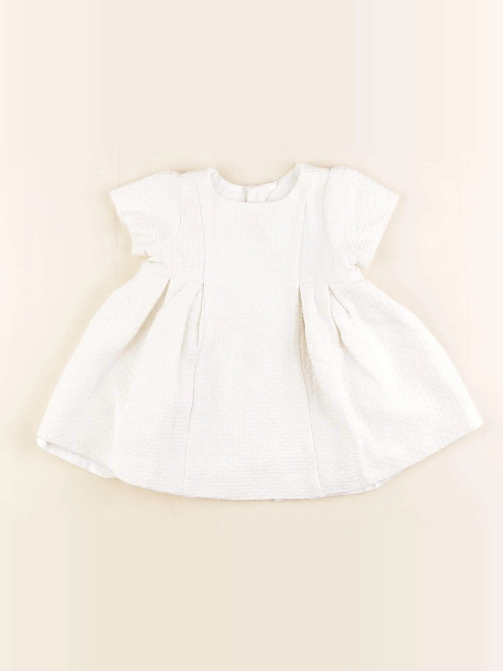 Jacadi - robe blanc, or - 6 mois