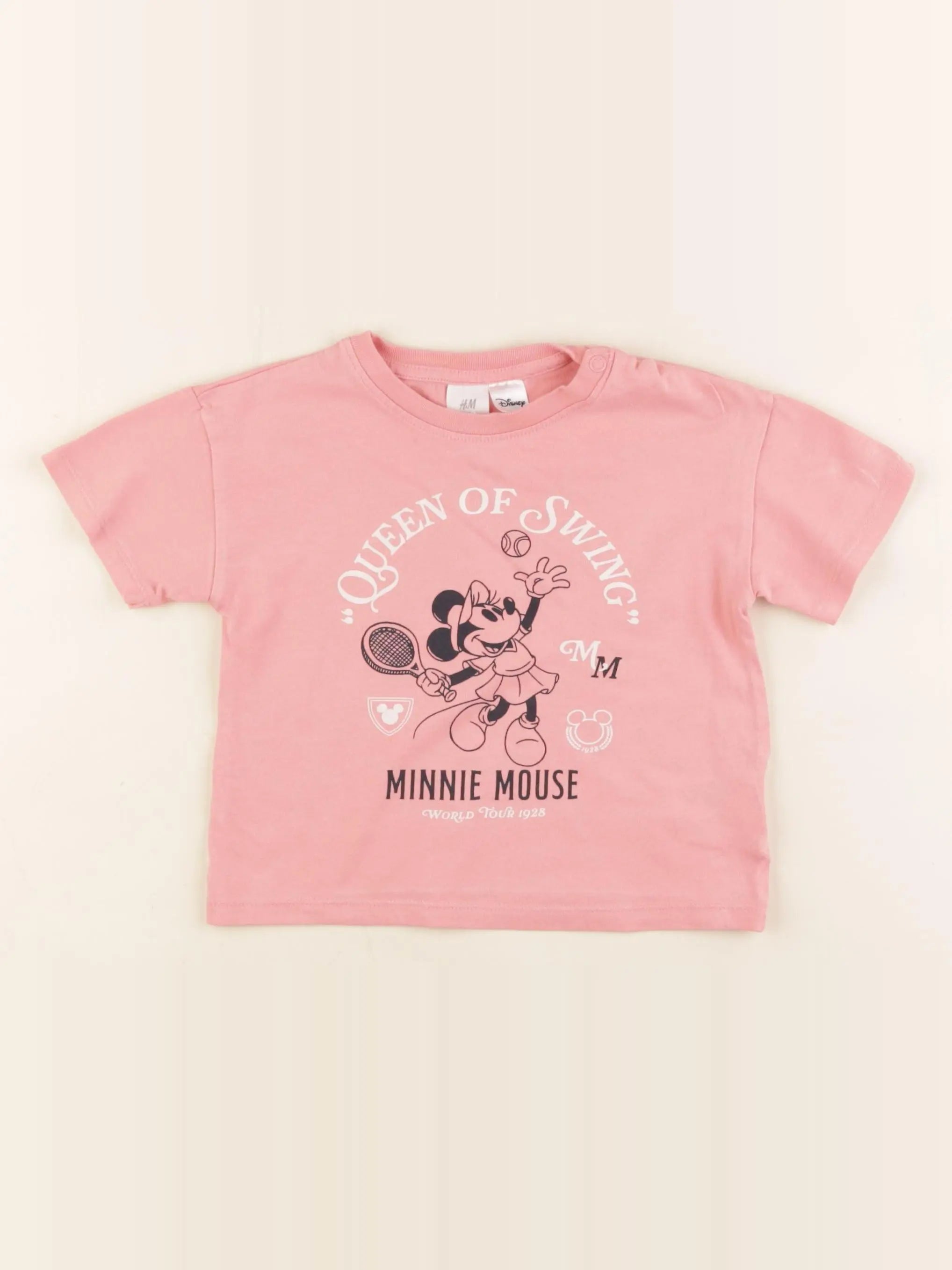 H&M - tee-shirt rose - 18 mois