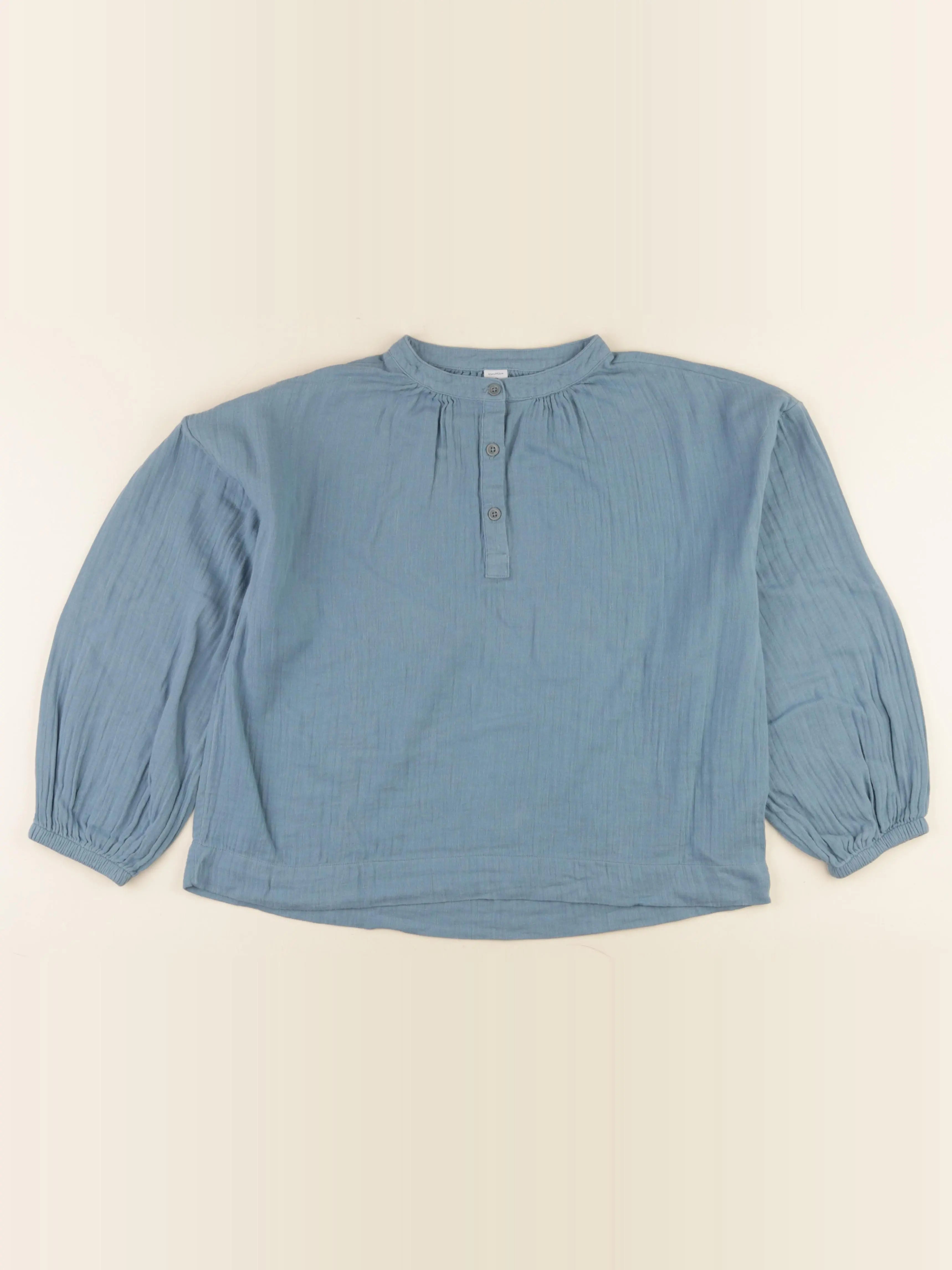 Petit Bateau - blouse bleu - 12 ans
