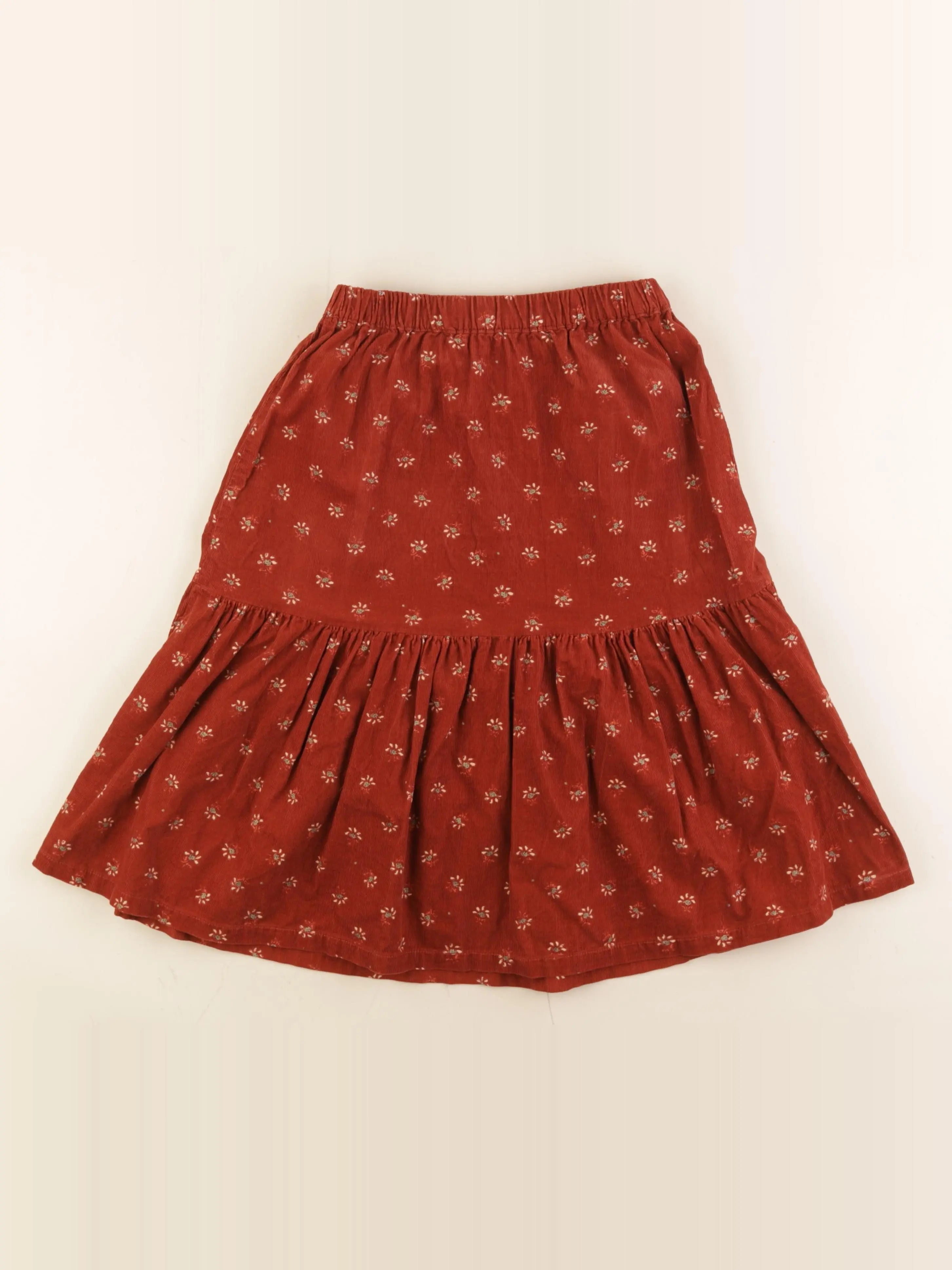 Vertbaudet - jupe rouge - 9 ans