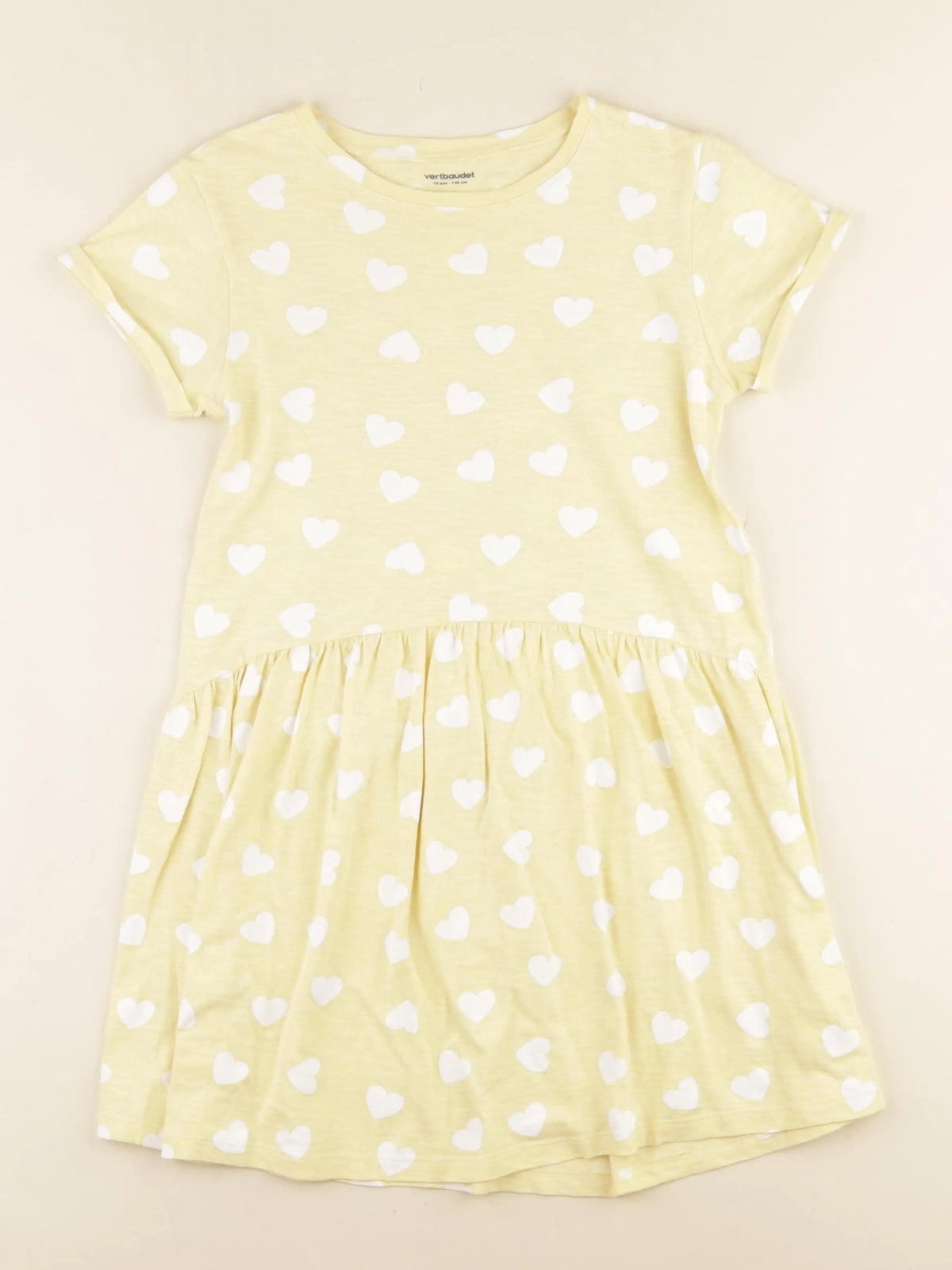 Vertbaudet - robe jaune - 10 ans