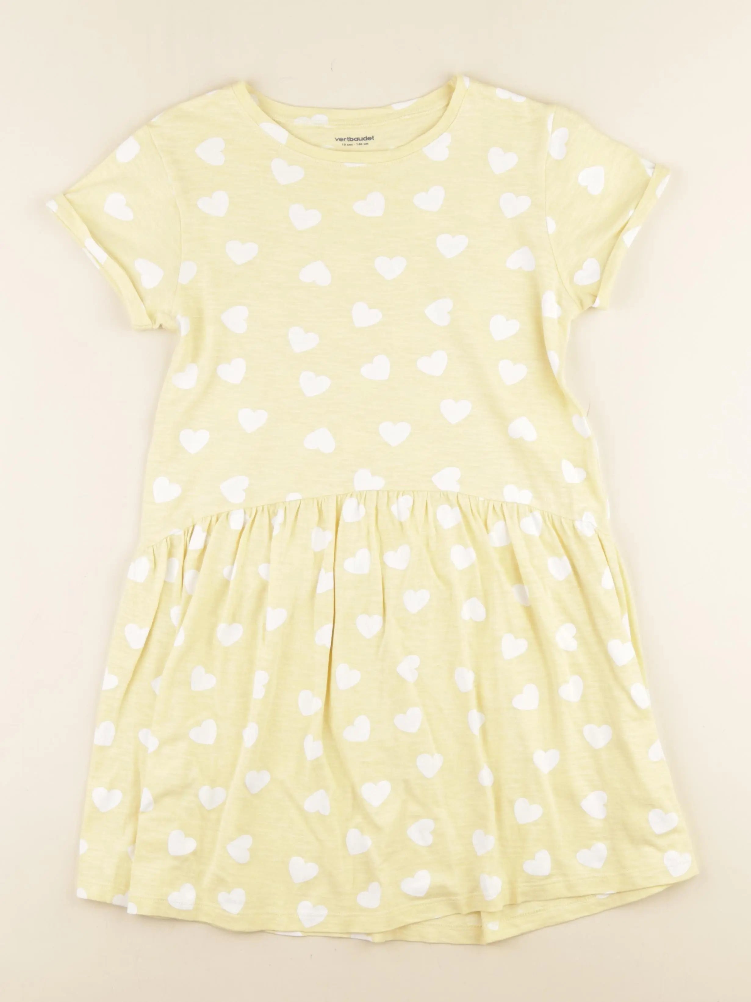 Vertbaudet - robe jaune - 10 ans