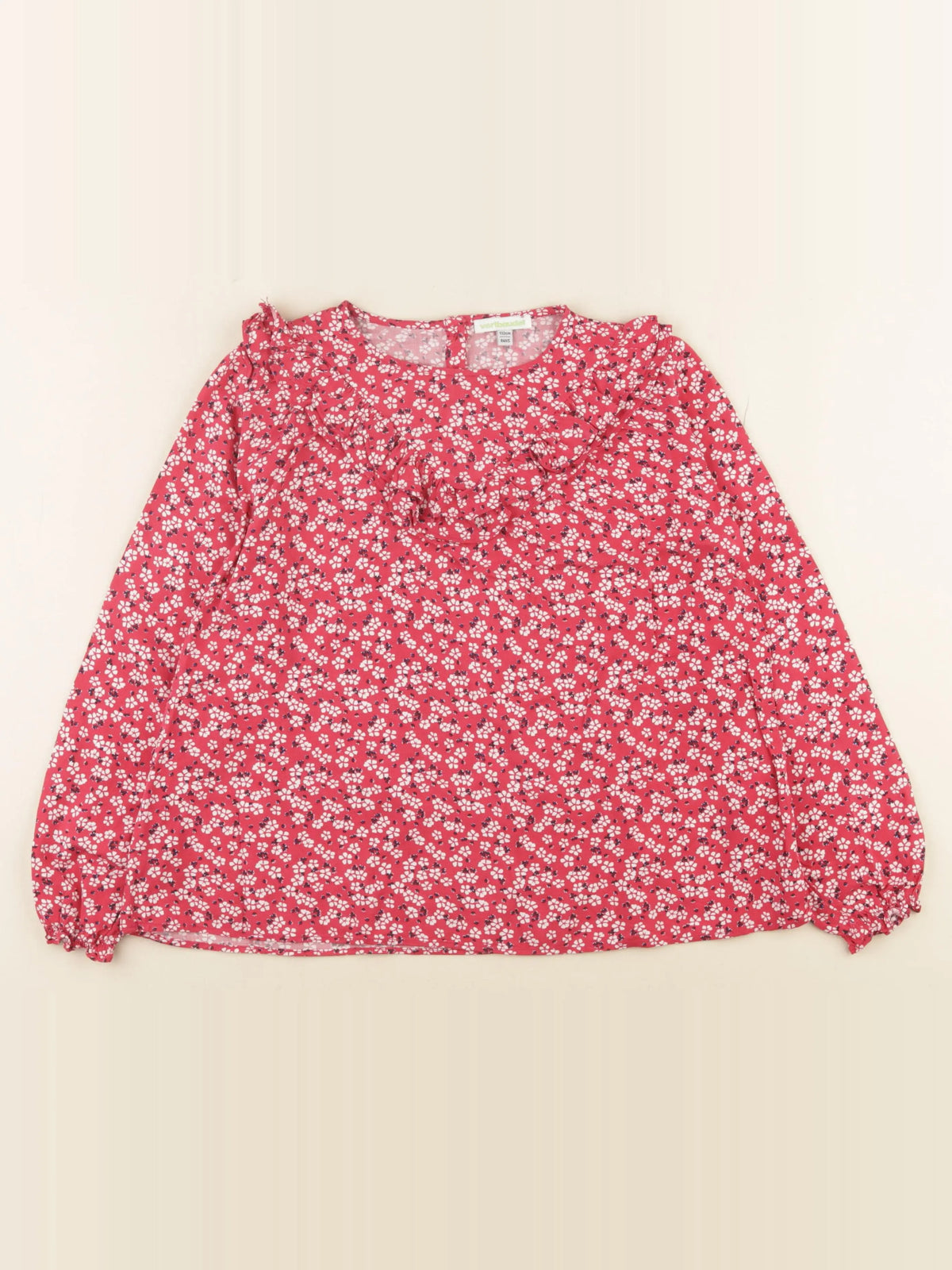 Vertbaudet - blouse rouge - 9 ans