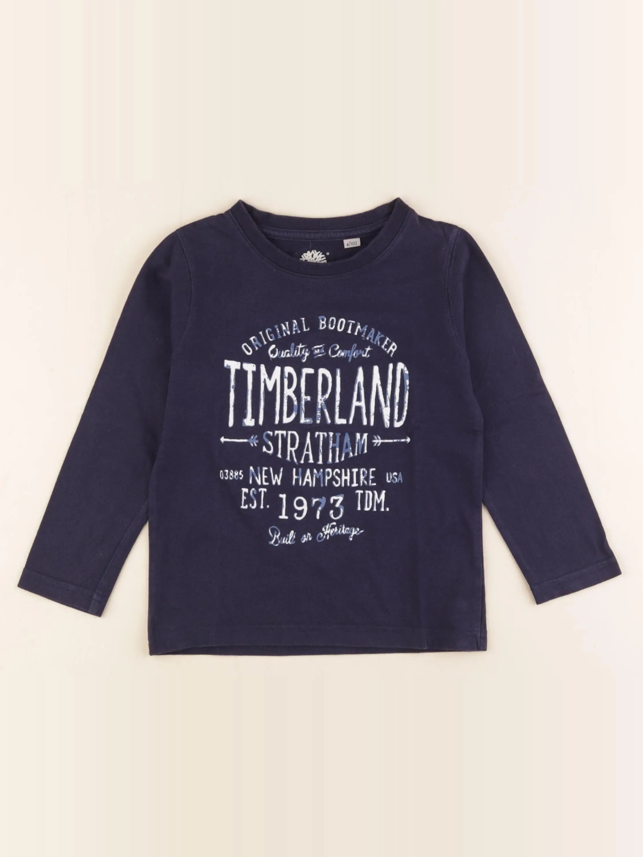 Timberland - tee-shirt bleu - 4 ans