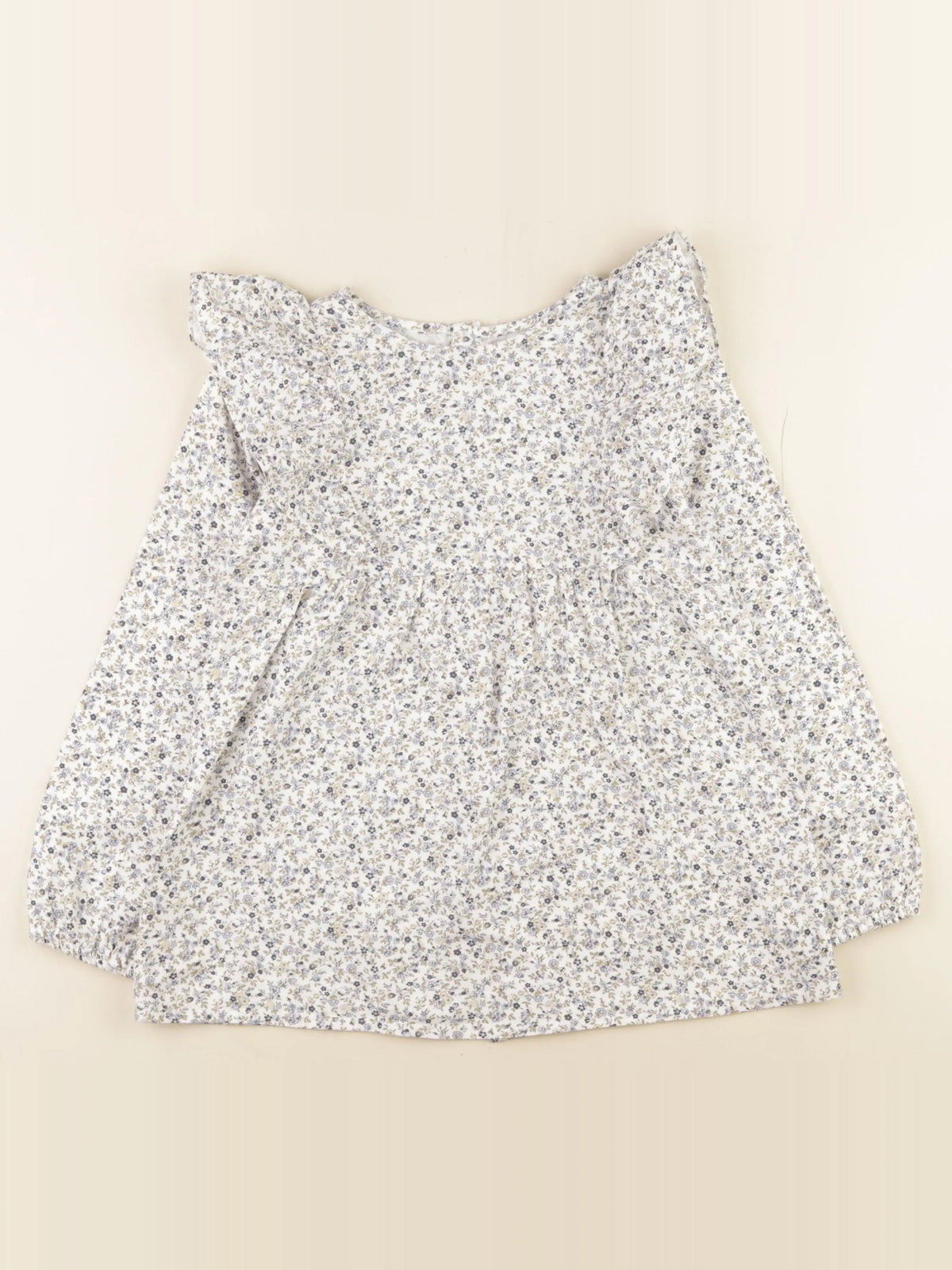 Lola Palacios - blouse blanc, bleu - 10 ans