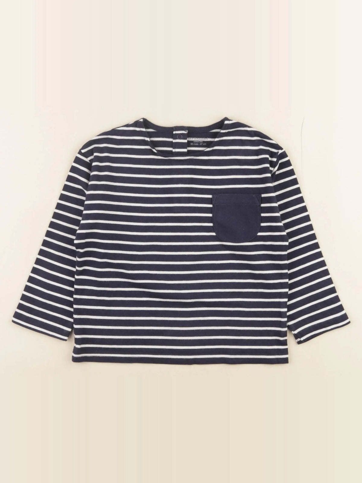 Vertbaudet - tee-shirt bleu - 36 mois