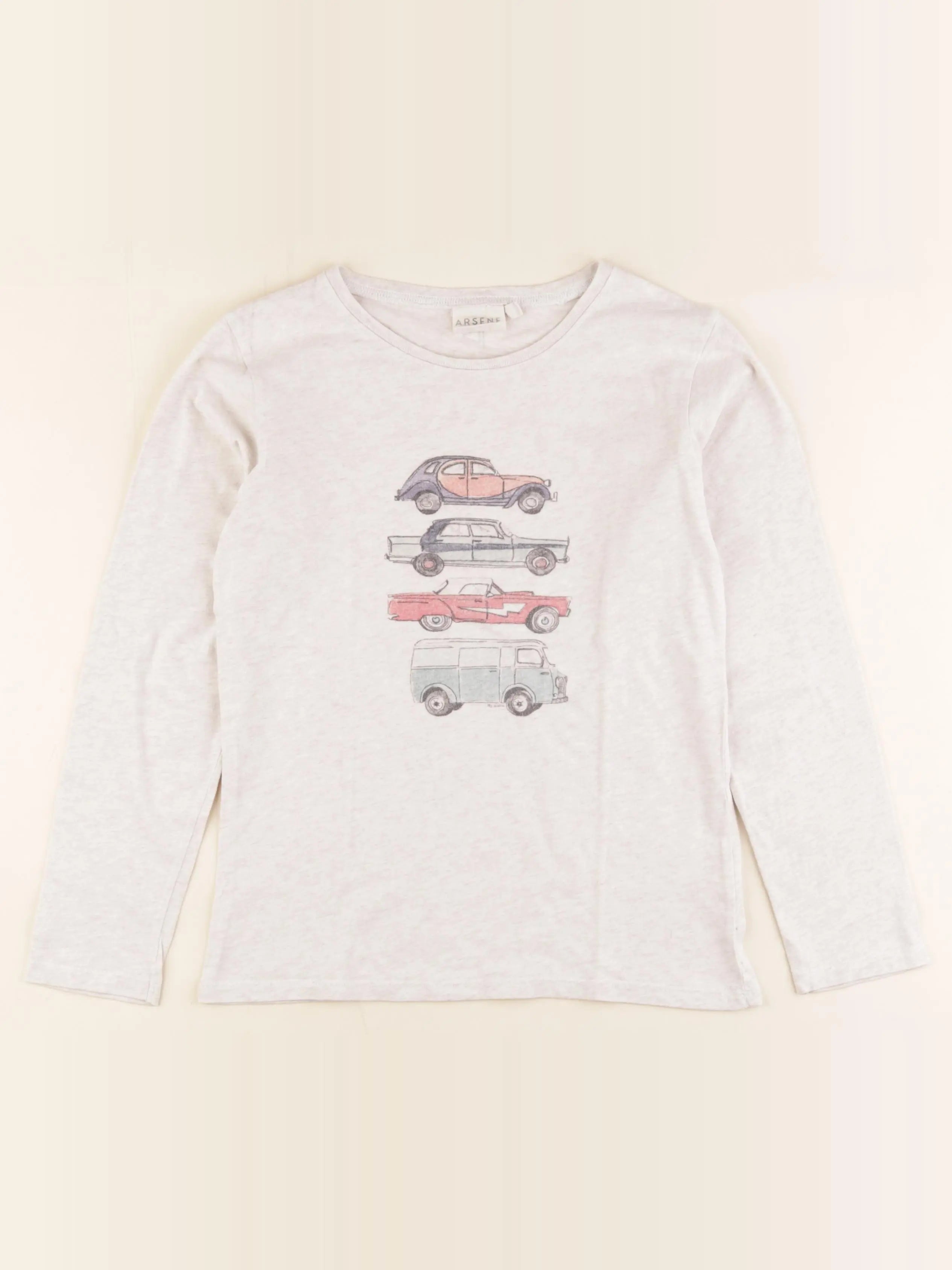 Arsène et les pipelettes - tee-shirt beige - 10 ans