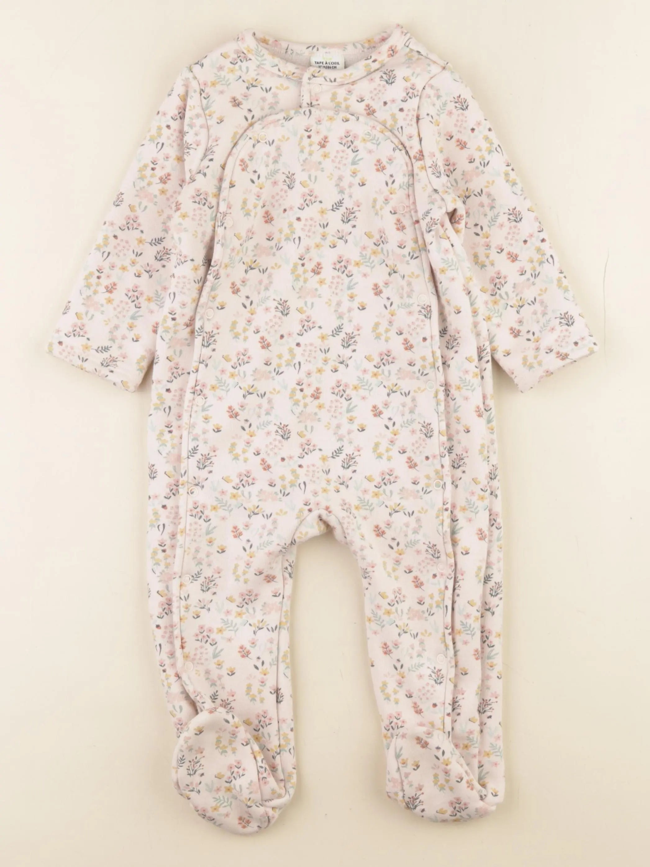Tape à l'oeil - pyjama coton rose - 24 mois