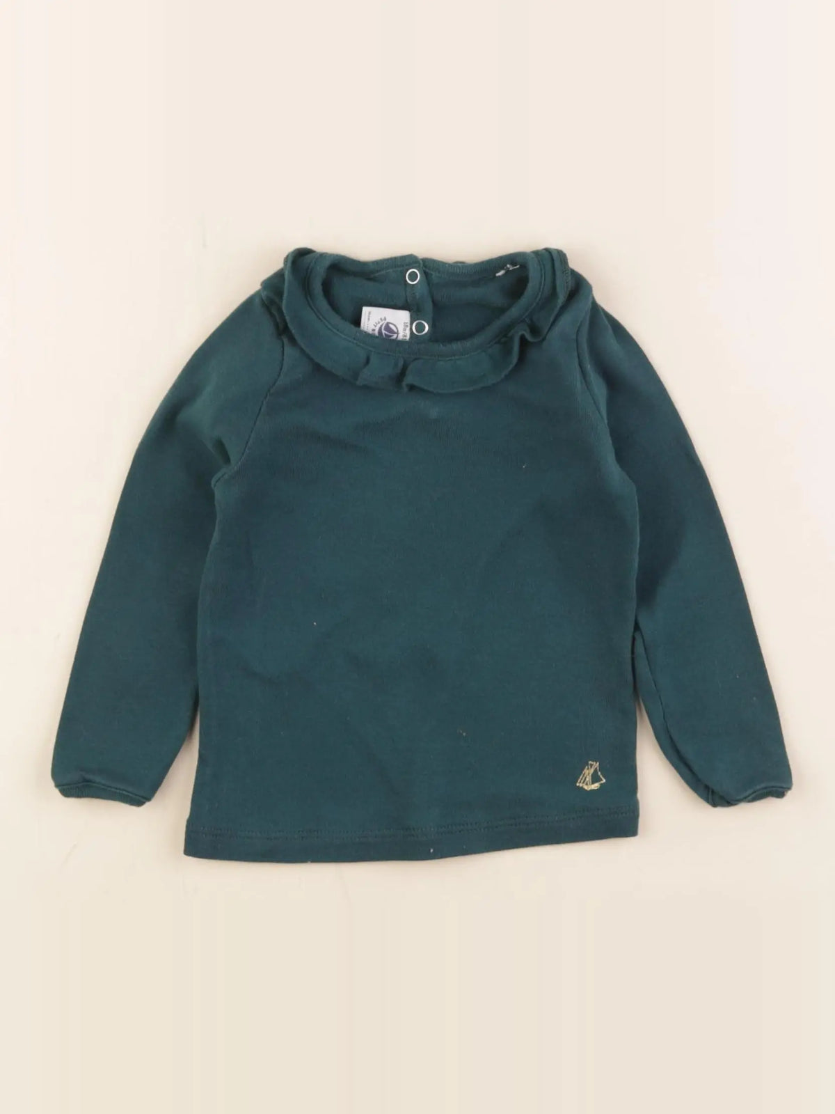 Petit Bateau - tee-shirt vert - 18 mois