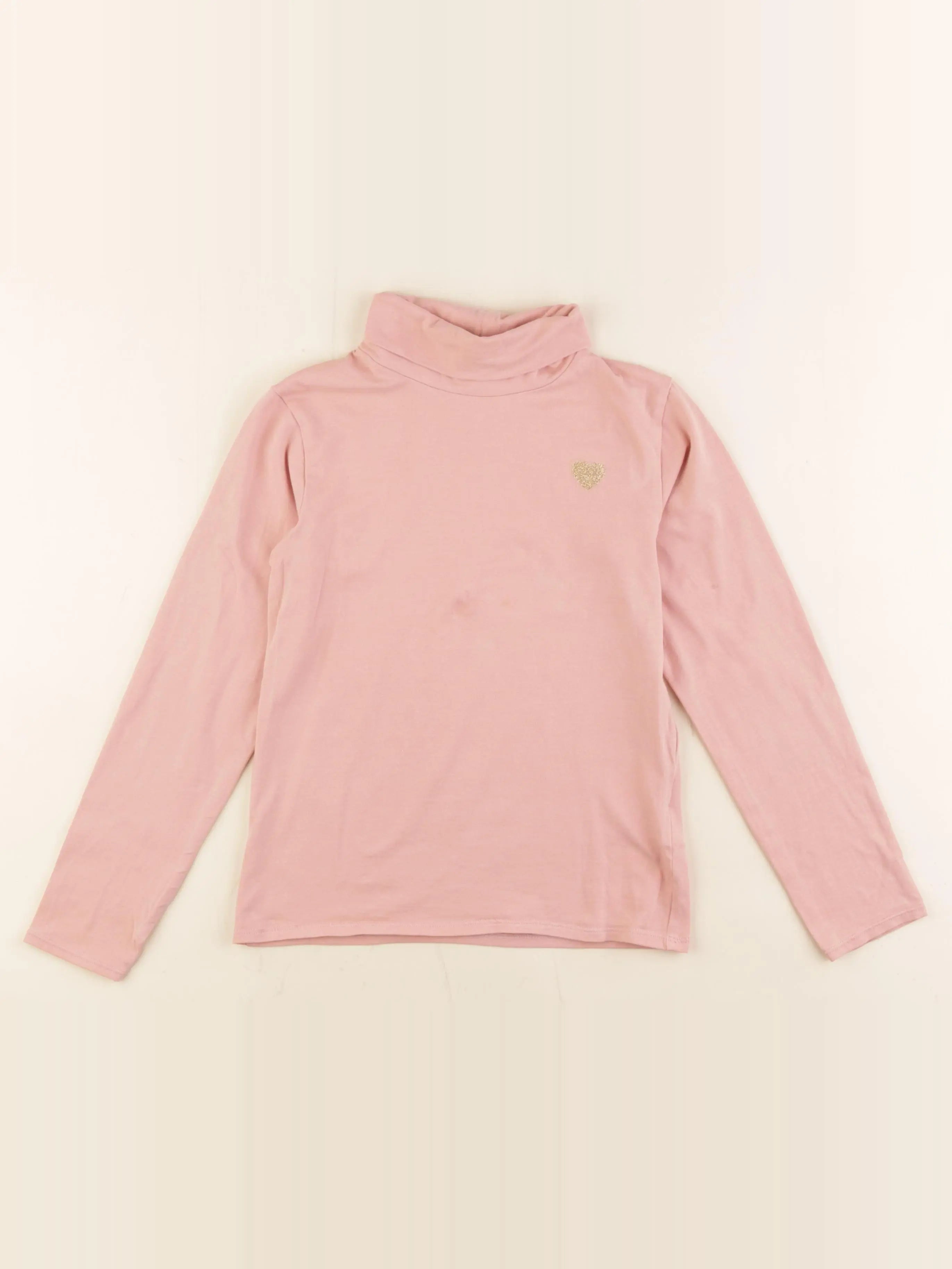 Vertbaudet - sous-pull rose - 8 ans