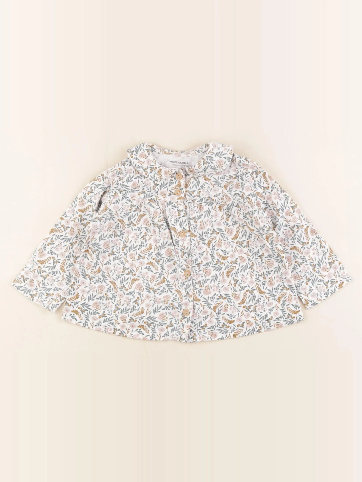 Vertbaudet - tee-shirt multicolore - 12 mois