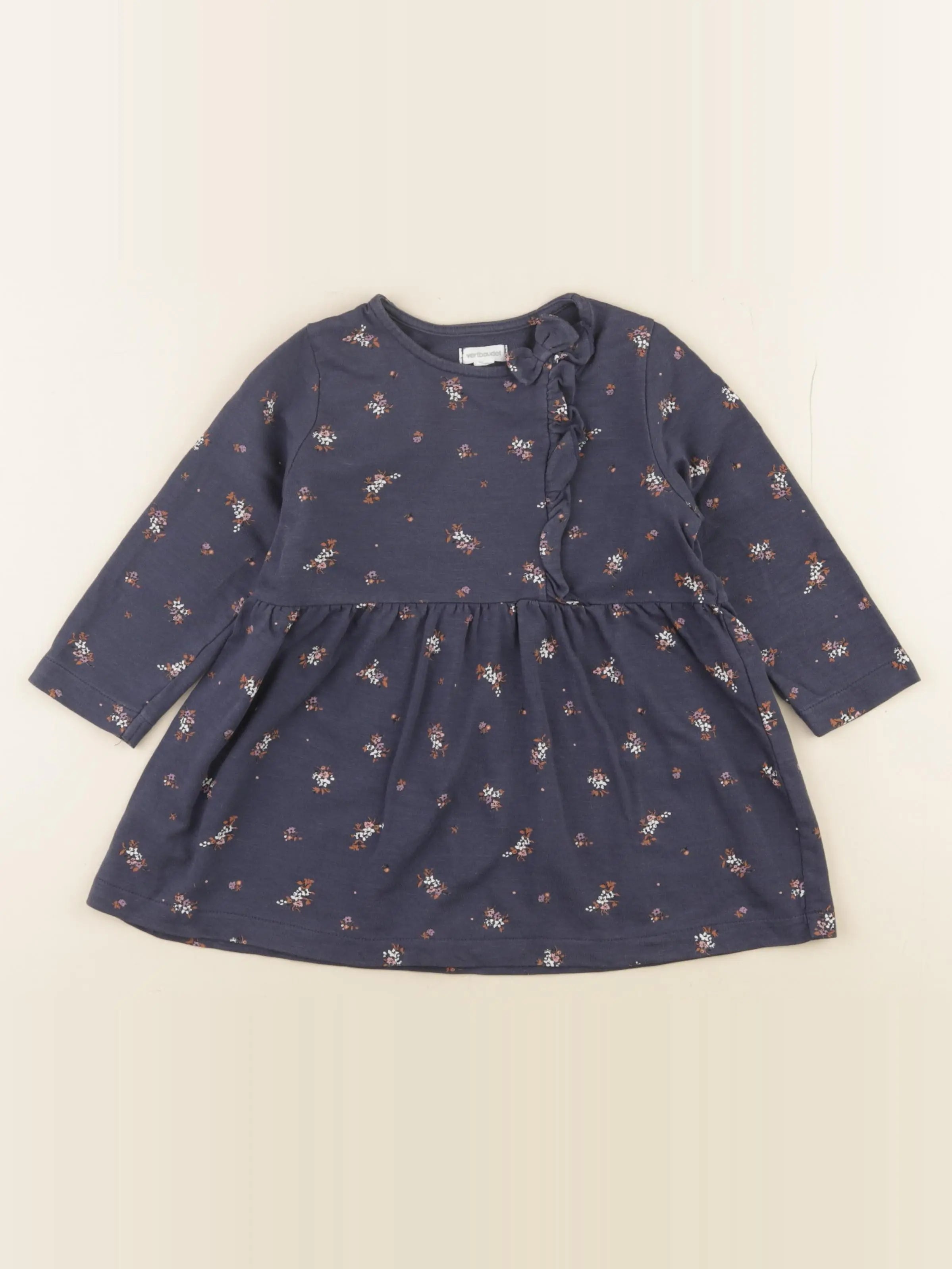 Vertbaudet - robe bleu - 24 mois