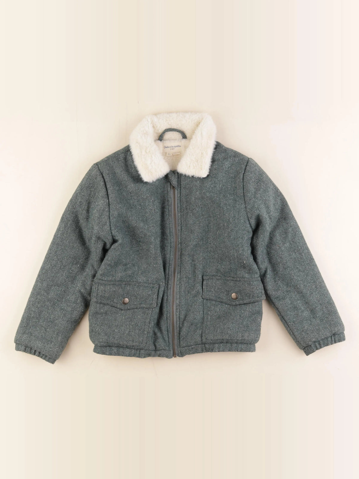 Arsène et les pipelettes - veste vert - 8 ans