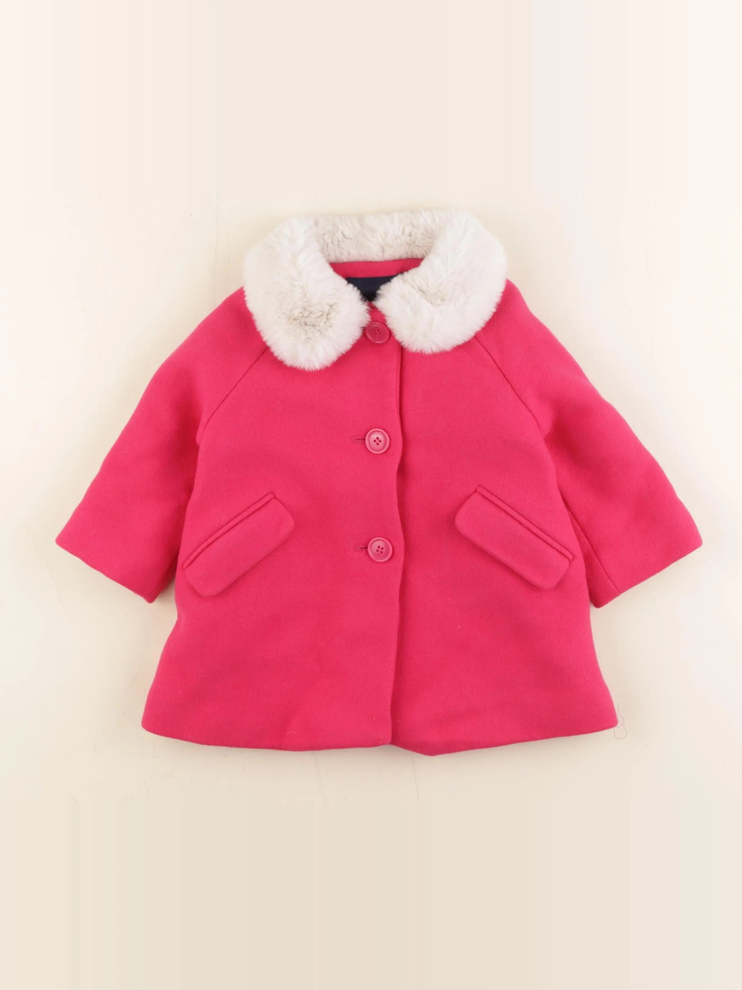 Jacadi - manteau rose - 18 mois