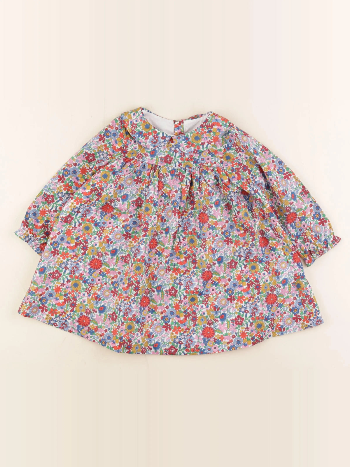 Jacadi - robe liberty multicolore - 18 mois