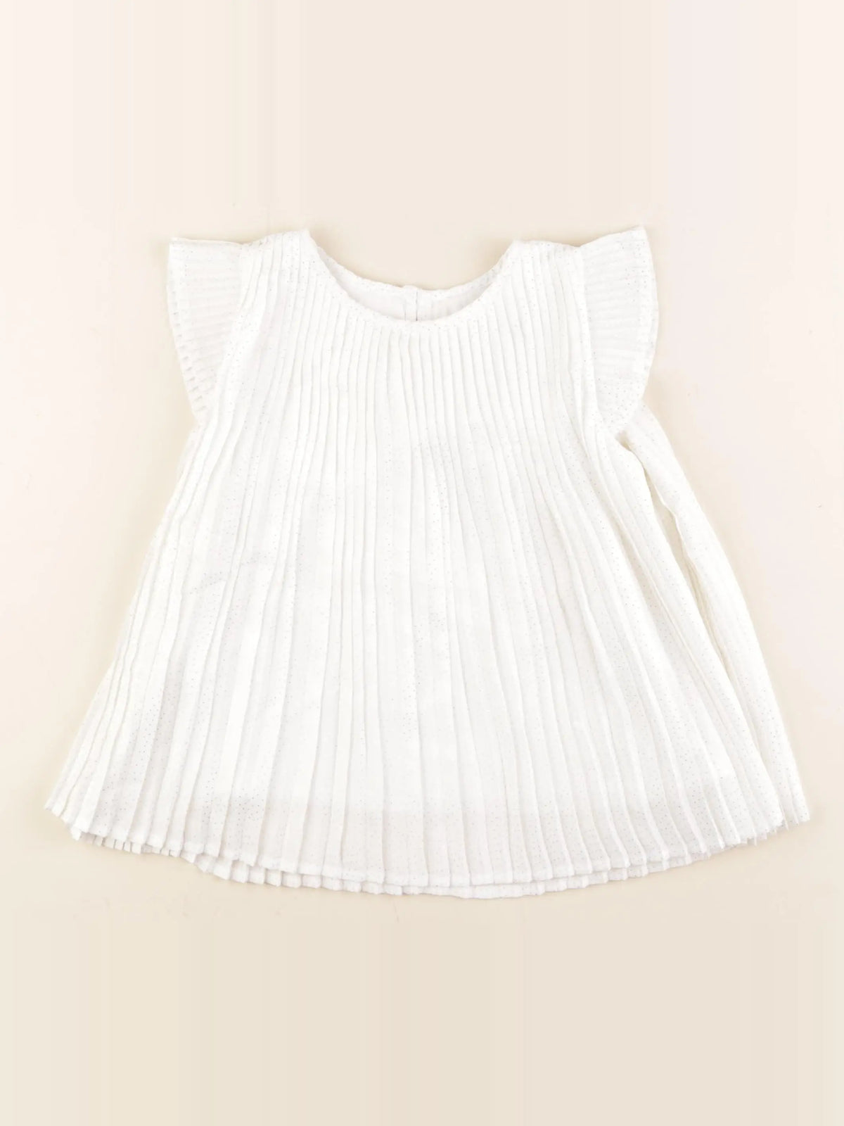 Okaidi - robe blanc, or - 5 ans