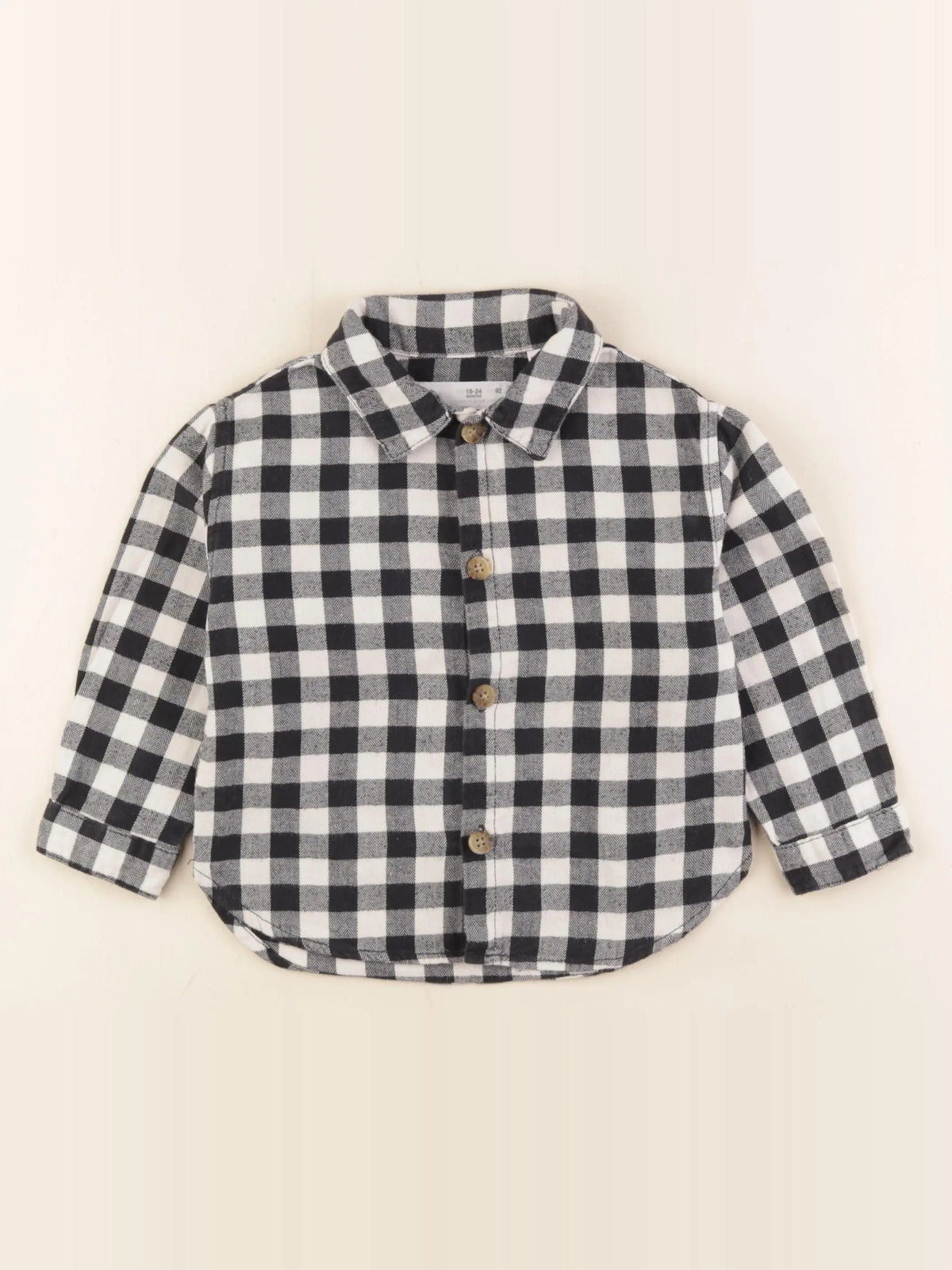 Zara - chemise blanc, noir - 18/24 mois