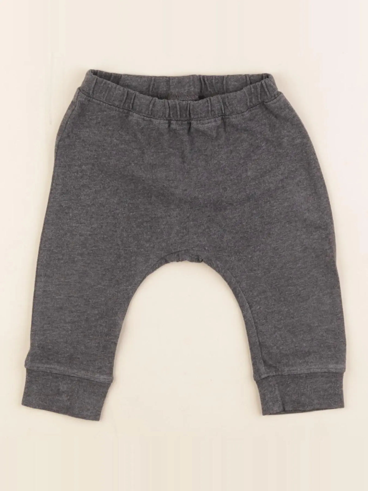 H&M - sarouel gris - 4/6 mois